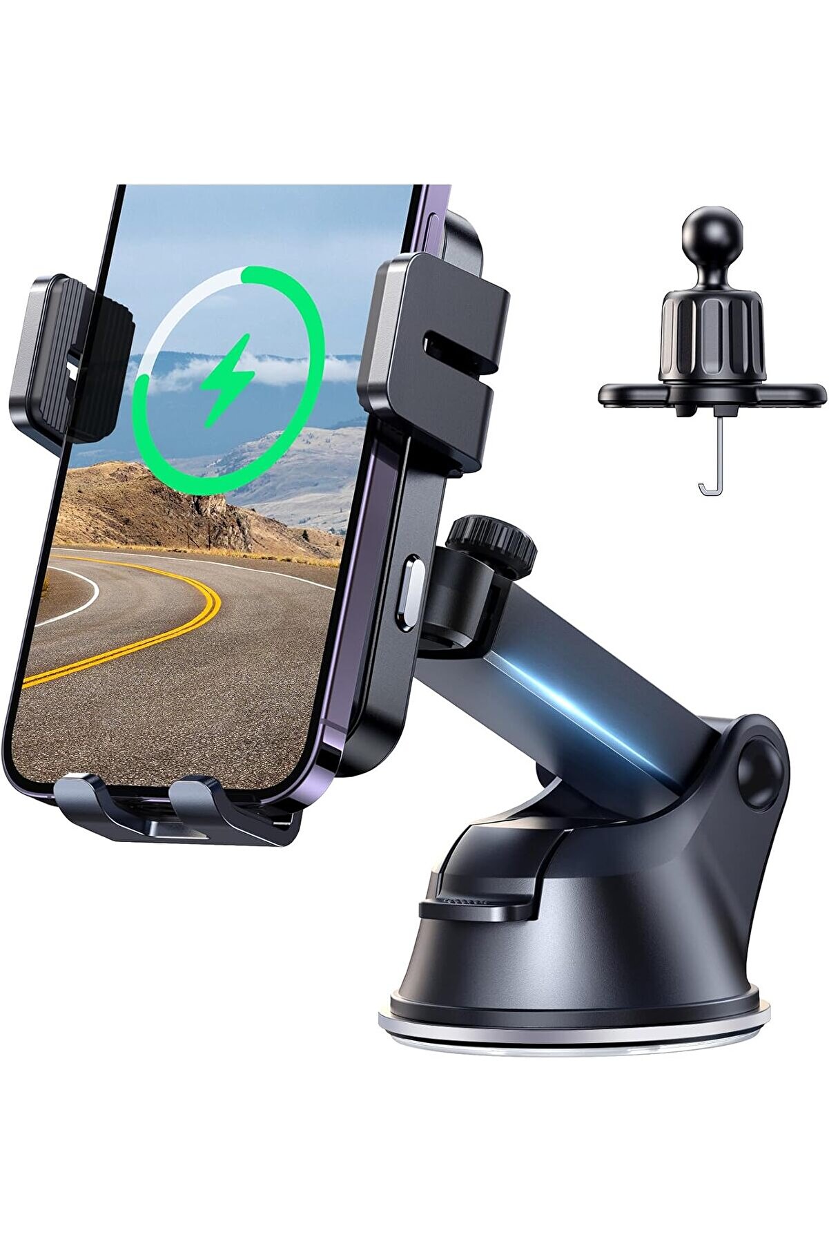 STOREMAX aclyashop Kablosuz Araç Şarj Cihazı, 15W Qi Hızlı Şarj Araç Şarj Cihazı Telefon Tutucu Montaj, Otoma