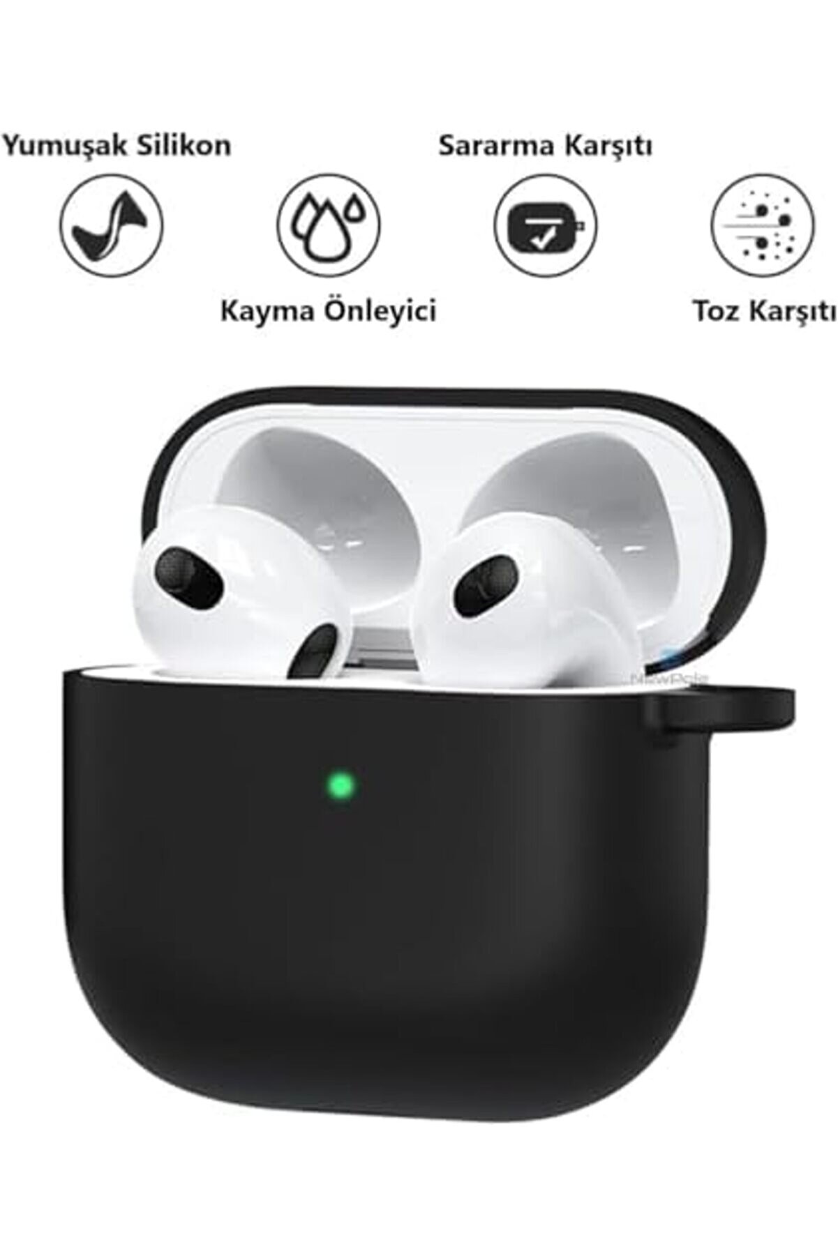 Aclyashop 4.Nesi̇l 2024 Darbelere Dayanıklı Parmak İzi̇ Karşıtı Şarj İle Uyumlu Si̇li̇kon Kılıf (Si̇yah,