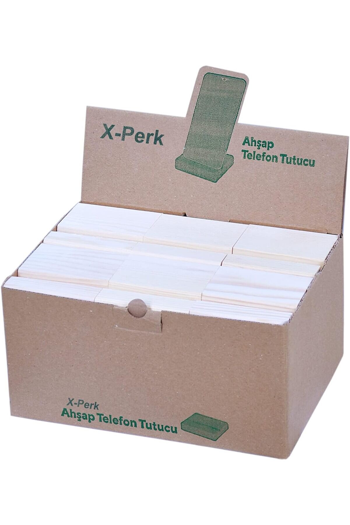 STOREMAX ynsShoping Ahşap Telefon Tablet Tutucu Telefon Koli 42 adet 8x8 cm NewTrrending 1178227