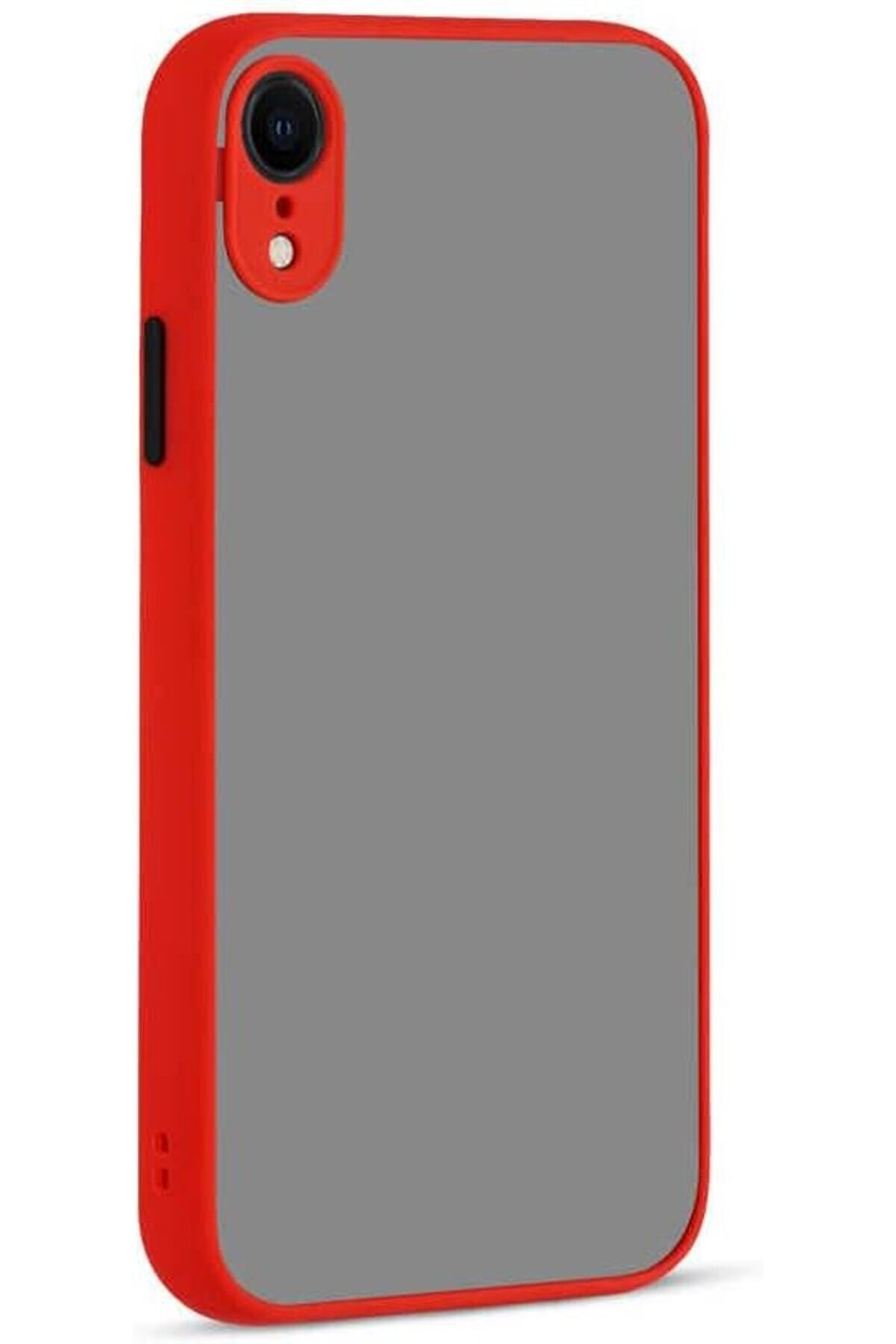 STOREMAX polysight AKSESUAR Xr ile Uyumlu Arka Kısmı Mat Şeffaf Yapıya Sahip Kenarları Silikon Tpu Malzemeden