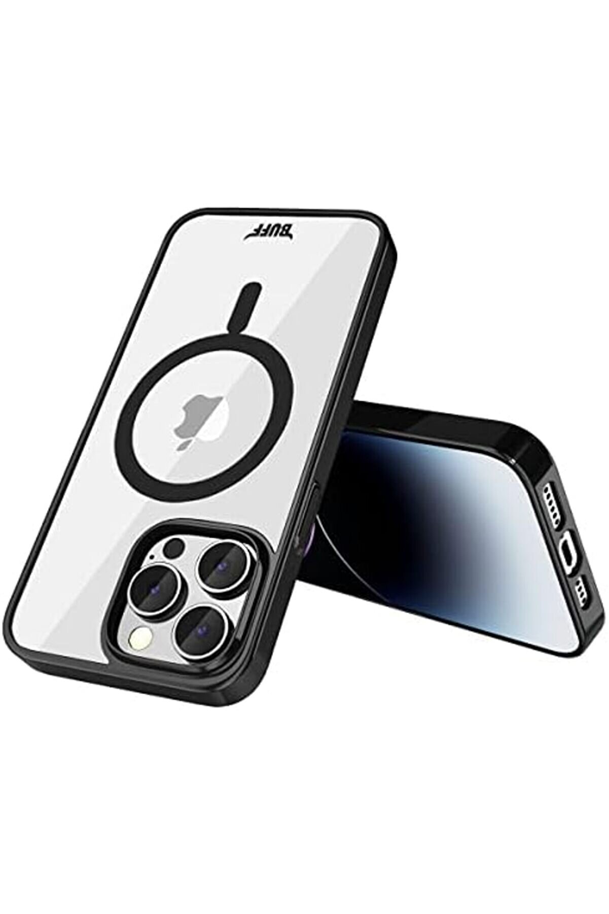 Buybeam Labs 15 Pro Max İle Uyumlu Uyumlu Sli̇m Fi̇t Kılıf Kablosuz Şarj Destekleyen Sararmaya Karşı K