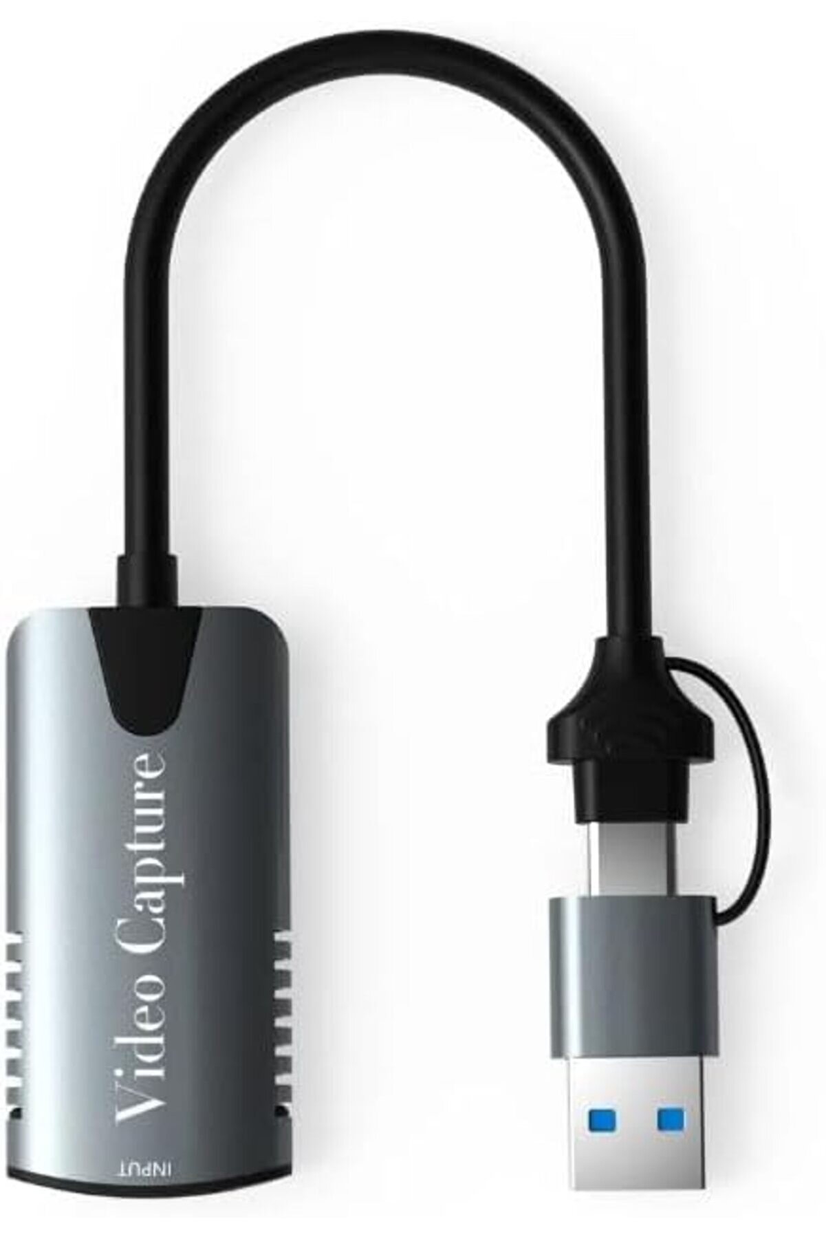 Lvnshop Type-C To Usb 2İn1 Vi̇deo Capture Kartı U&ccedil;lu Hdmı To Type-C Pc Bi̇lgi̇sayar Vi̇deo &Ccedil;evi̇ri̇ci̇ (Hdm