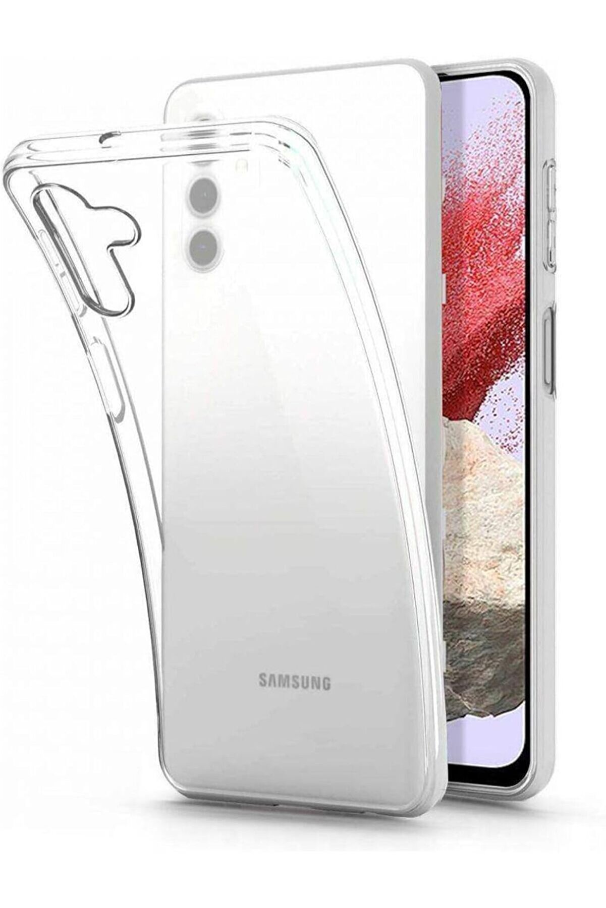 STOREMAX M34 5G uyumlu Kapak 1mm Süper Silikon Şeffaf Kılıf