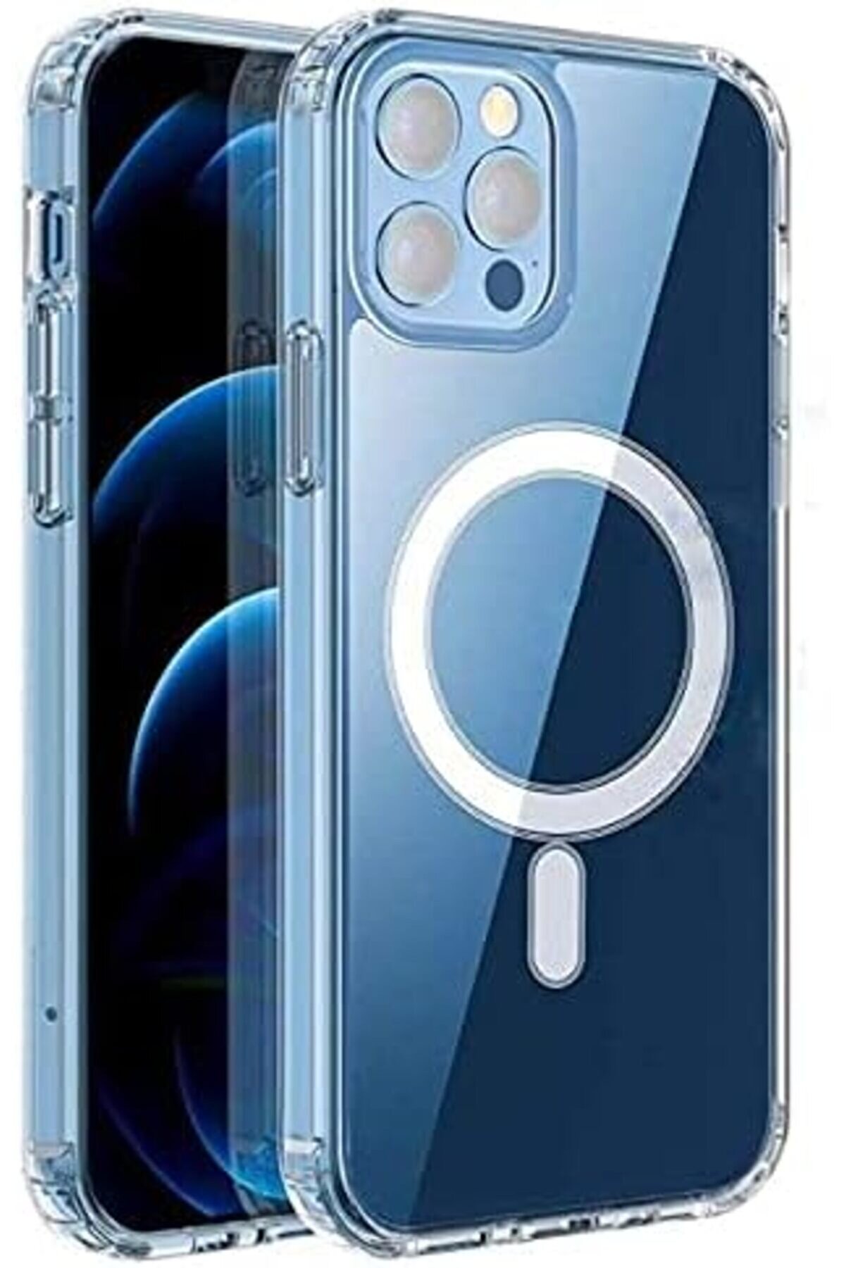 STOREMAX lvnshop 12 ve 12 Pro için Kablosuz şarj Özellikli Çok Şık Şeffaf Kılıf Telefonunuzu tam korur 22412