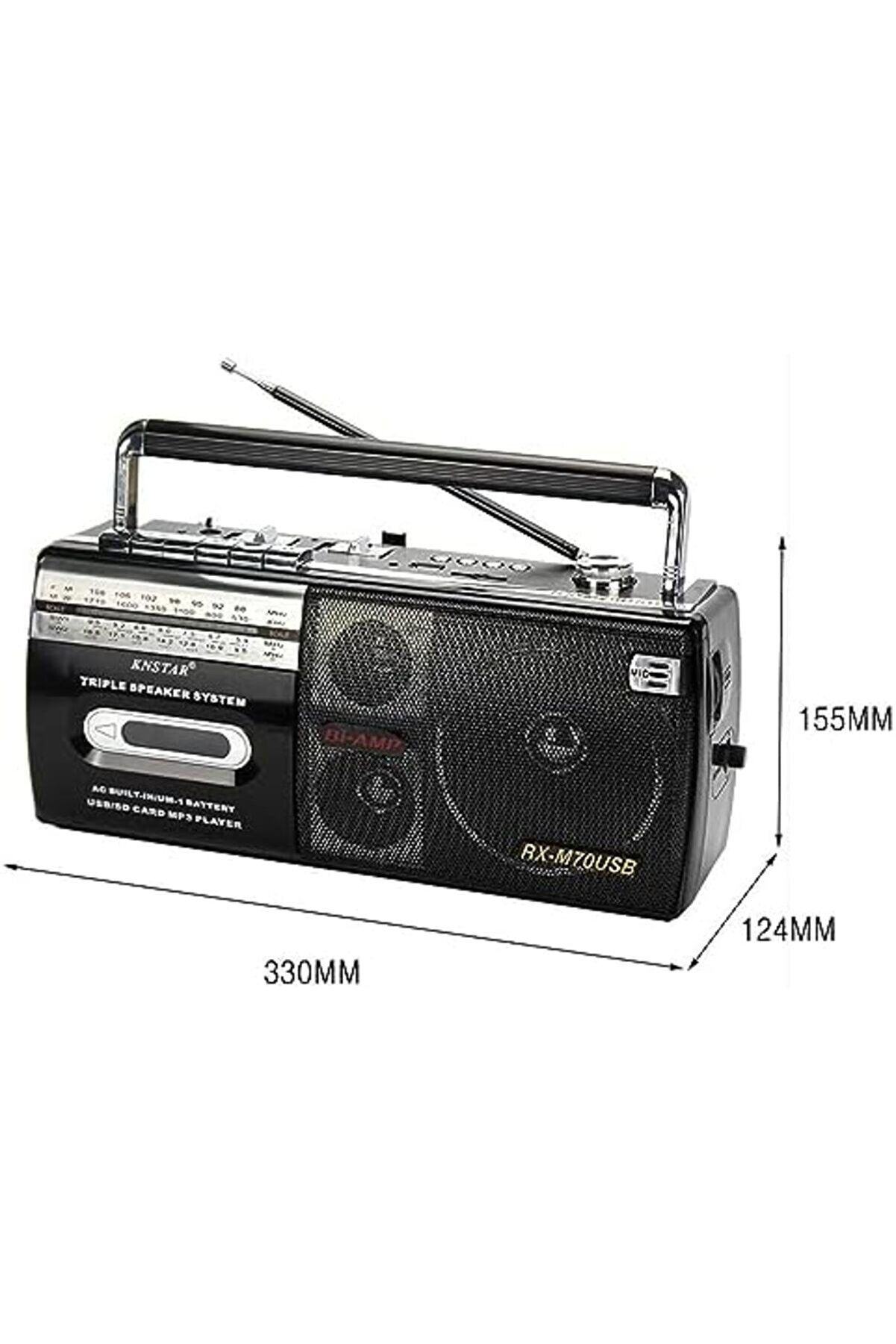 Gçavm M-70Bt Müzi̇k Seti̇ Kasetçalar Fm Radyo Usb Mp3 Player Bluetooth Hoparlör Shopgç 1174074