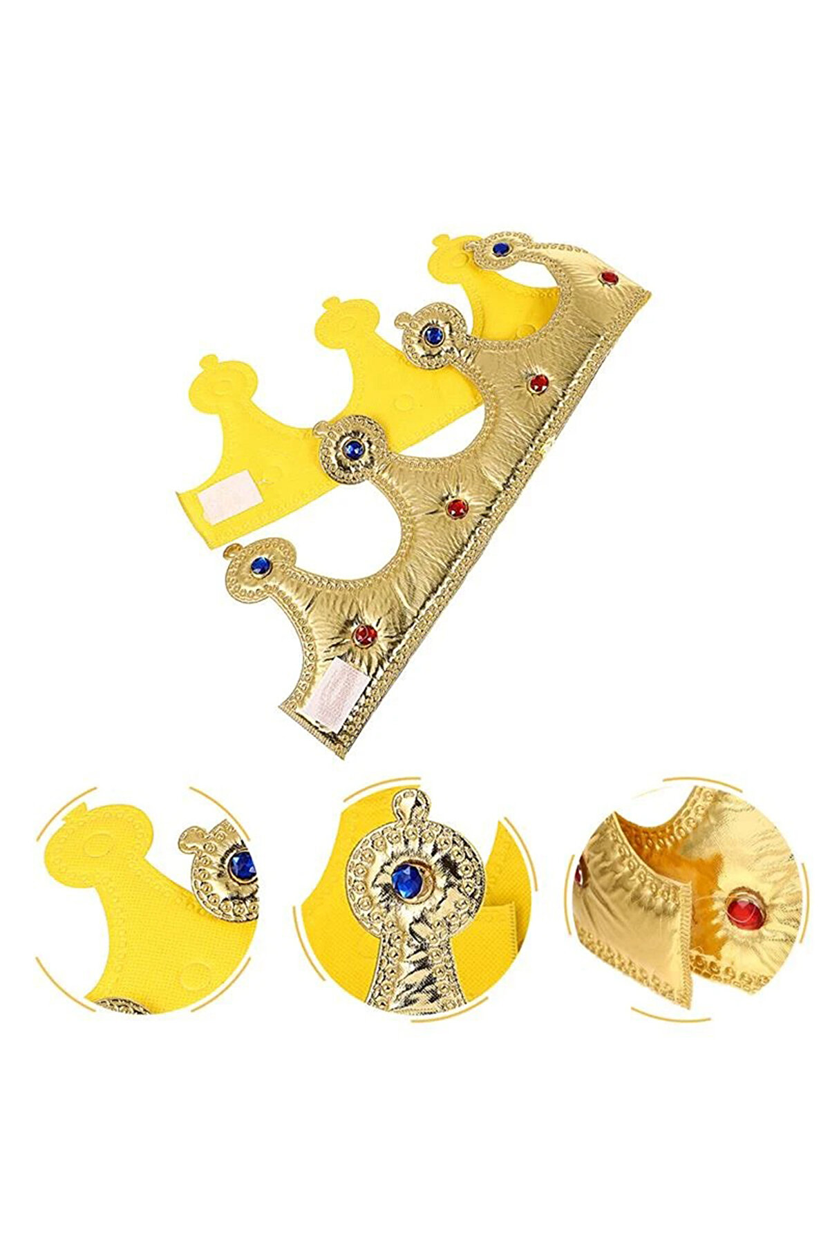 Ethab Ti̇caret Altın Renk Eva Malzemeden İmal &Ccedil;ocuk Kral Tacı 57 Cm