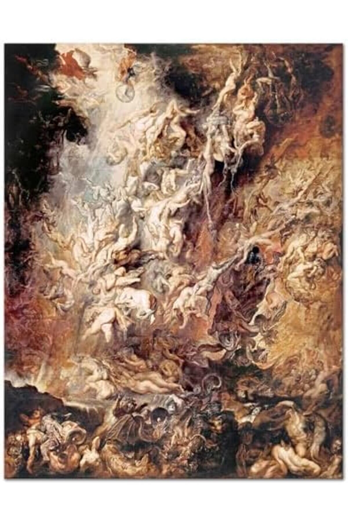 Aclyashop Peter Paul Rubens Asi̇ Melekleri̇n Düşüşü Hıqu Kanvas Tablo (46 X 60 Cm) 1058548