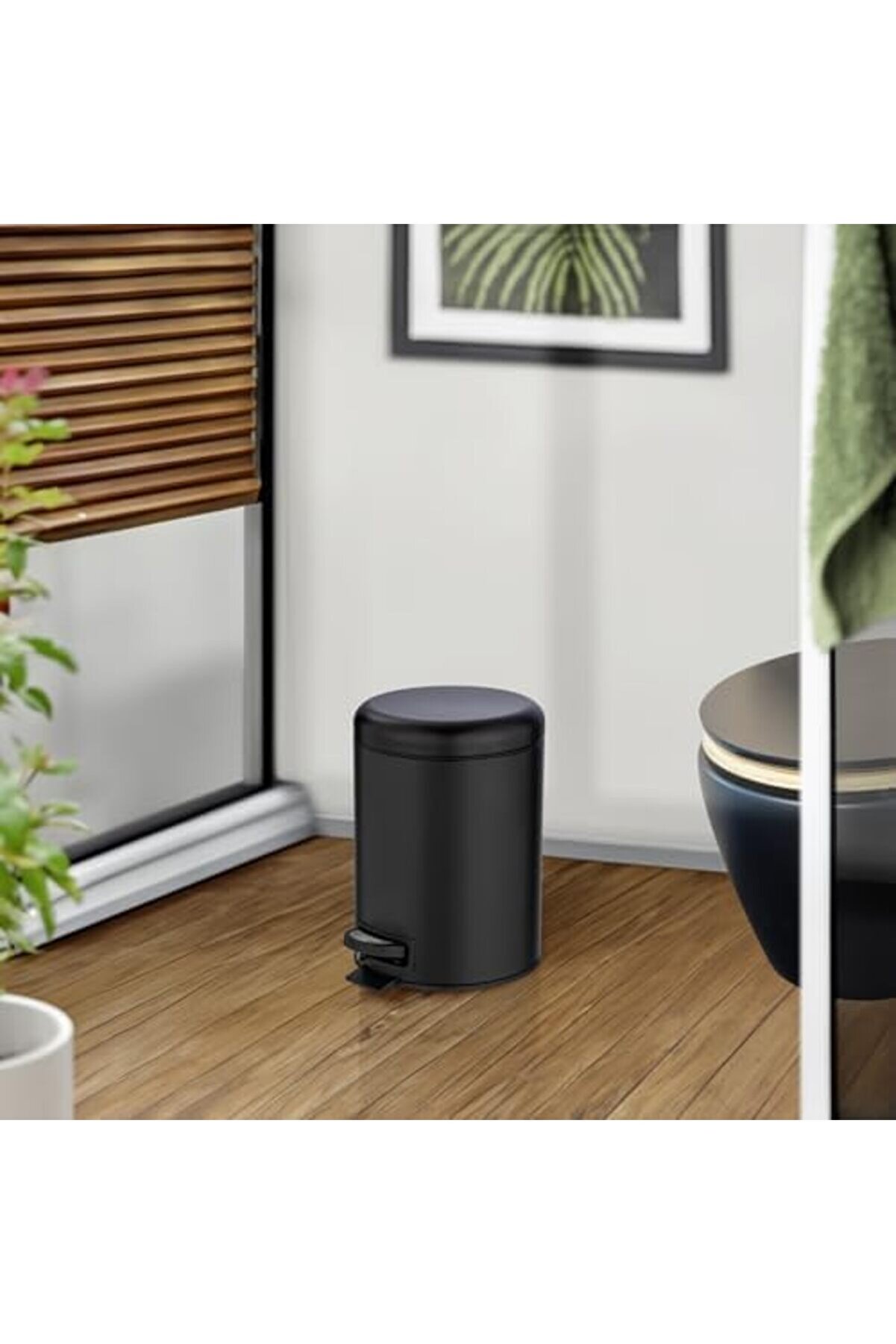 Snshop Pedallı Çöp Kovası Paslanmaz Çeli̇k 5 L. Alassi̇o, Parlak, Parlak Gümüş, 5 Li̇tre, 21 X