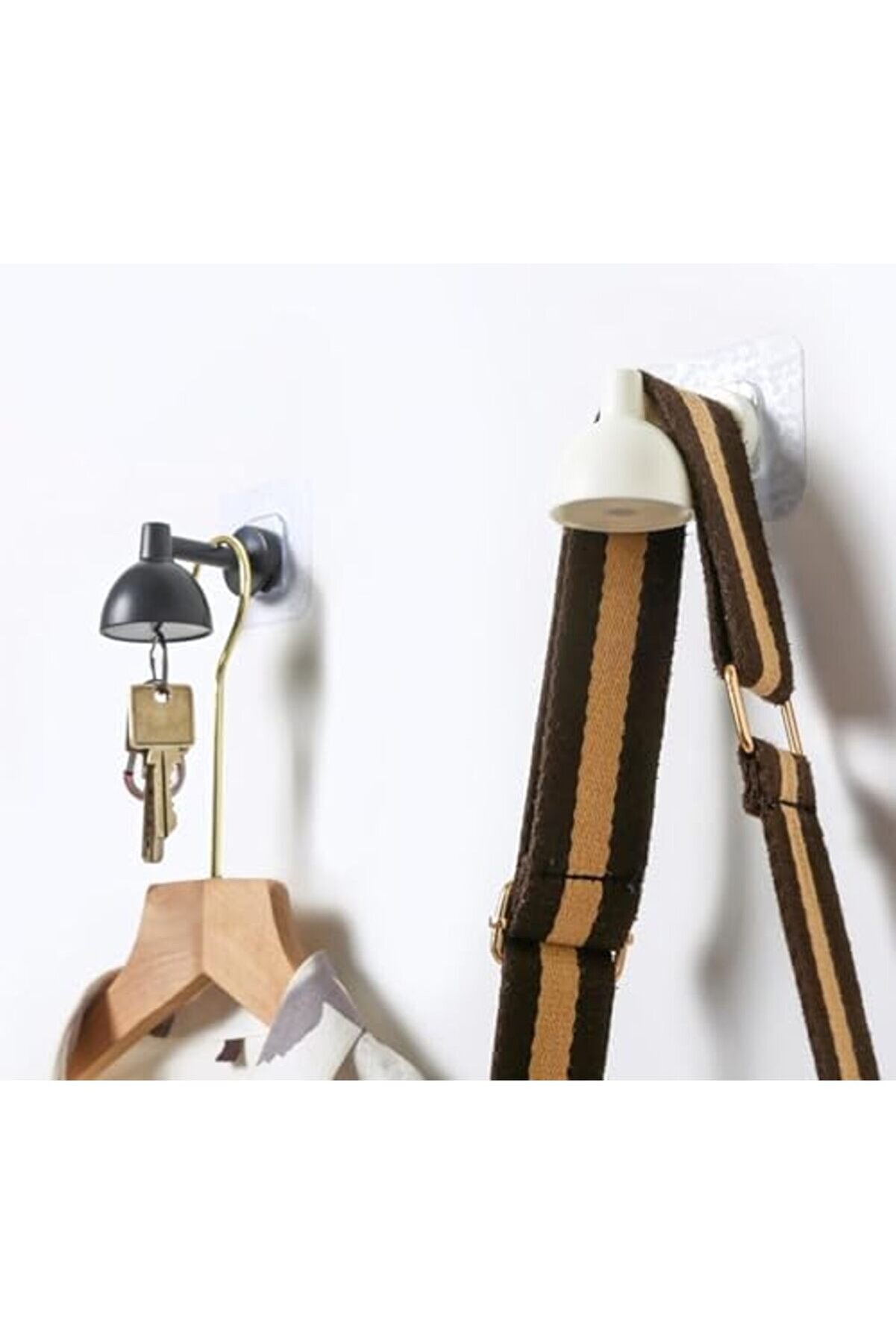 Goldtrack Lamba Şekli̇nde Askı, Anahtarlık Askısı, Yapışkanlı Çok Amaçlı Askı, Şık Ve Fonksi̇yonel Tas