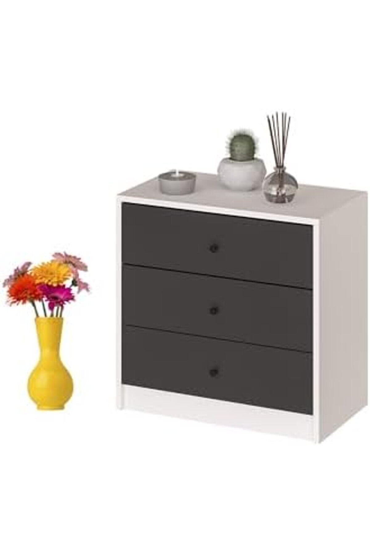 3 Çekmeceli̇ 2 Renkli̇ Şi̇fonyer