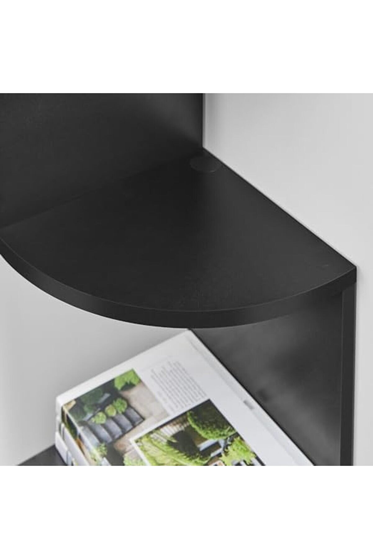 Lvnshop K&ouml;şe Rafı, 5 Raflı Duvar Rafı, Asma Raf, Mutfak, Yatak Odası, Oturma Odası, &Ccedil;alışma Odası, O