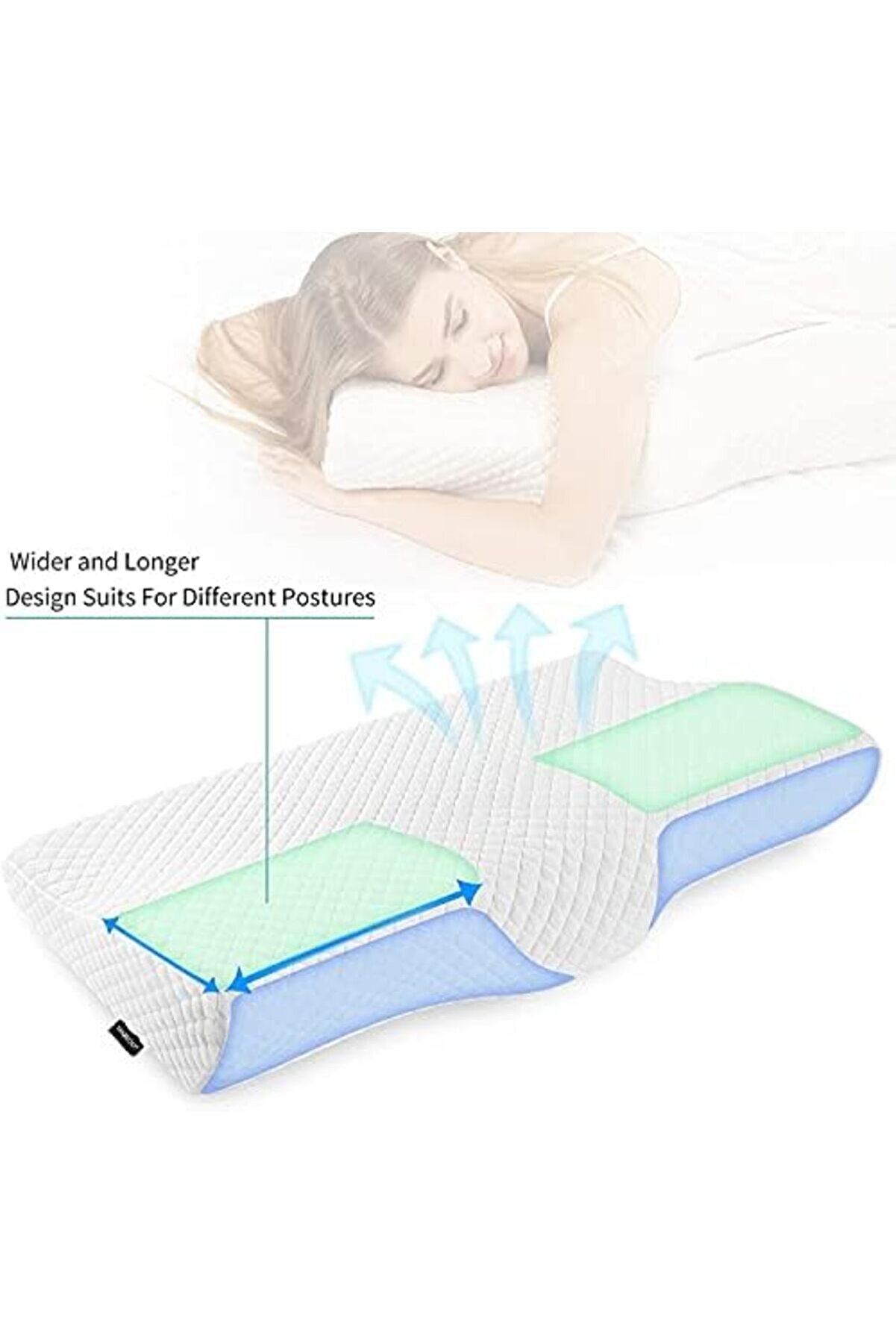 Ynsshopi̇ng Ortopedi̇k Yastık Vi̇sco Yastık Boyun Yastığı Yastığı Ortopedi̇k Boyun Yastığı