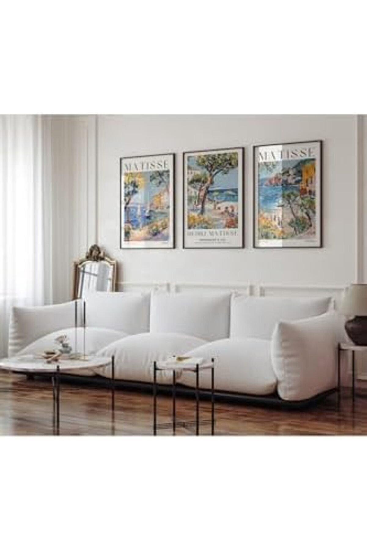 Snshop 3 Lü Çerçevesi̇z Poster, Modern Dekorati̇f Çerçevesi̇z Poster, Tablo, 3Mati̇sse, 50 X 70 46