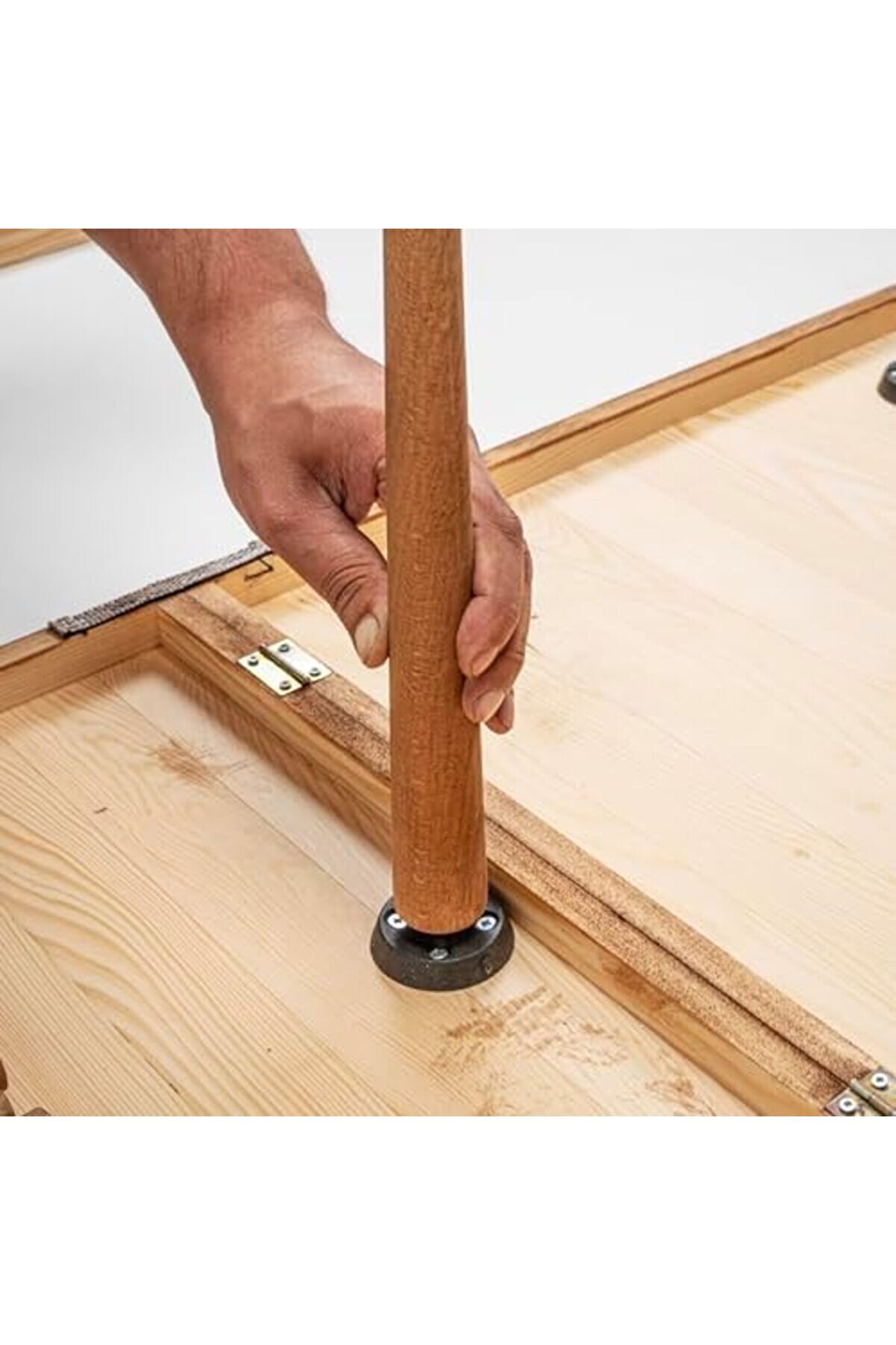 Katlanır Sabi̇t Ayaklı Kamp, Pi̇kni̇k Ve Bahçe Masası 70X120 Cm - Cevi̇z Renk