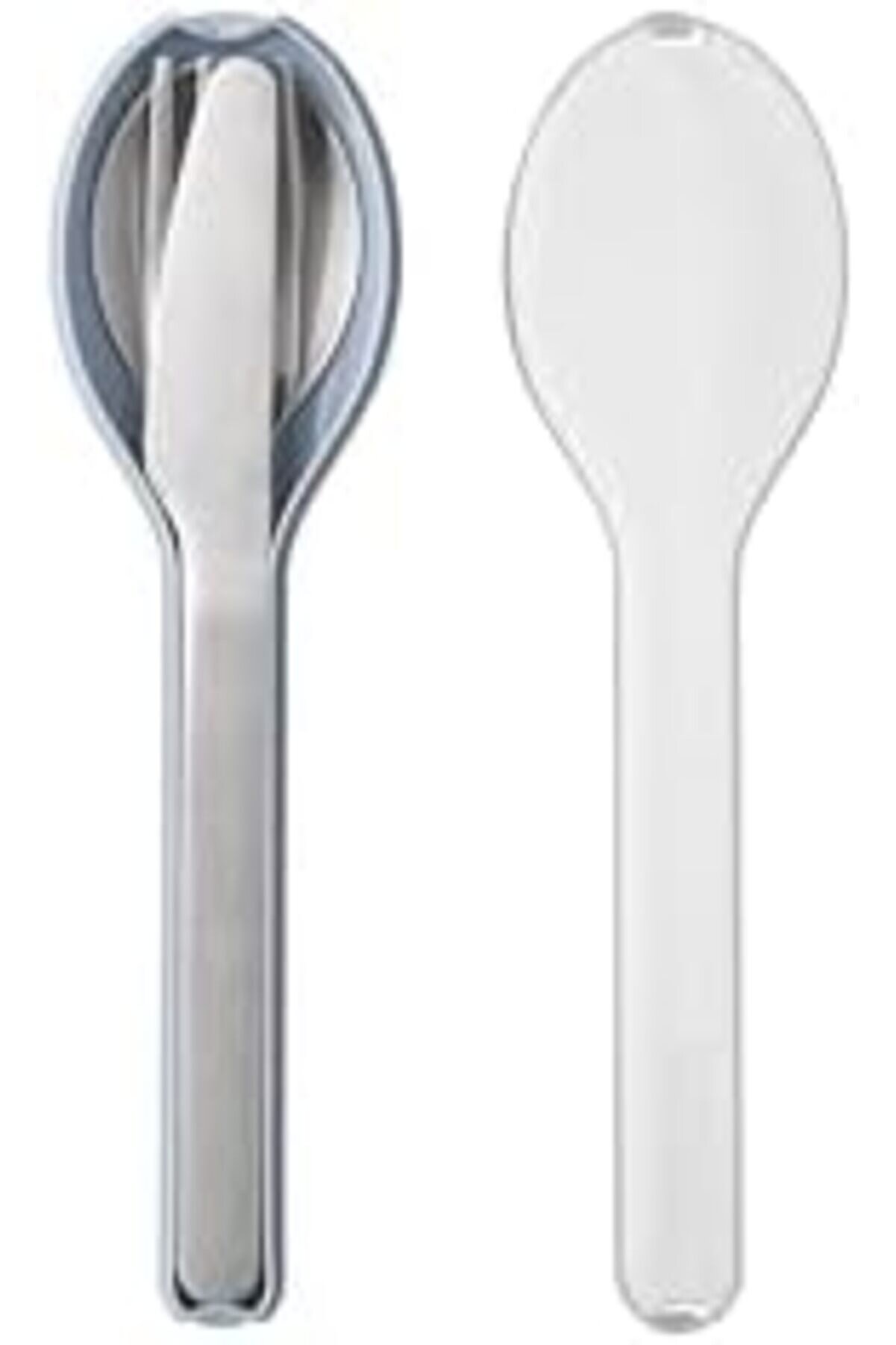 Lvnshop - 3 Parçalı Elli̇pse Çatal Bıçak Takımı - Yolculuk İçi̇n Seyahat Kılıflı Set - Bıçak, Çatal Ve