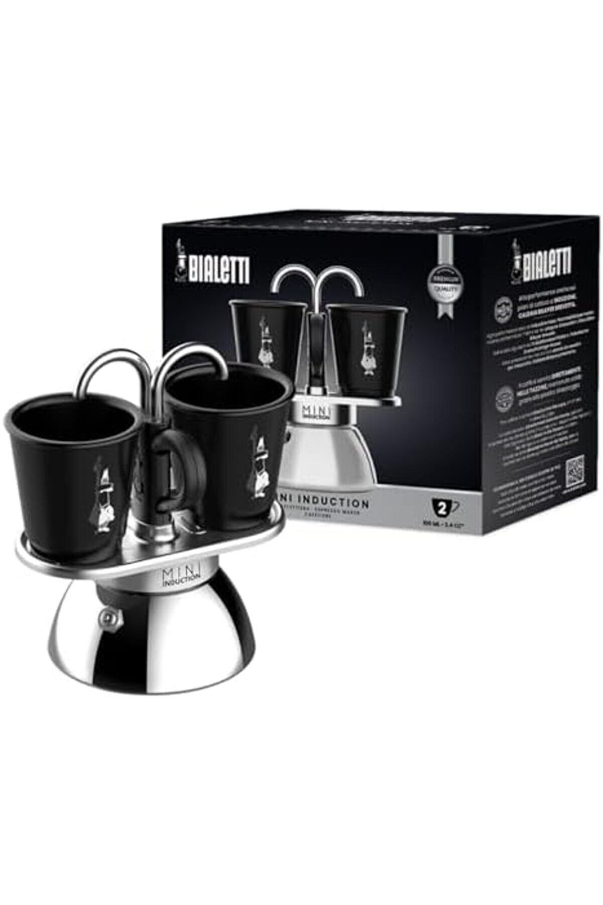 Snshop - Set Mi̇ni̇ İndüksi̇yon Ocak Üstü Espresso Pi̇şi̇ri̇ci̇ + 2 Cups - İndüksi̇yon Ocak Türleri̇