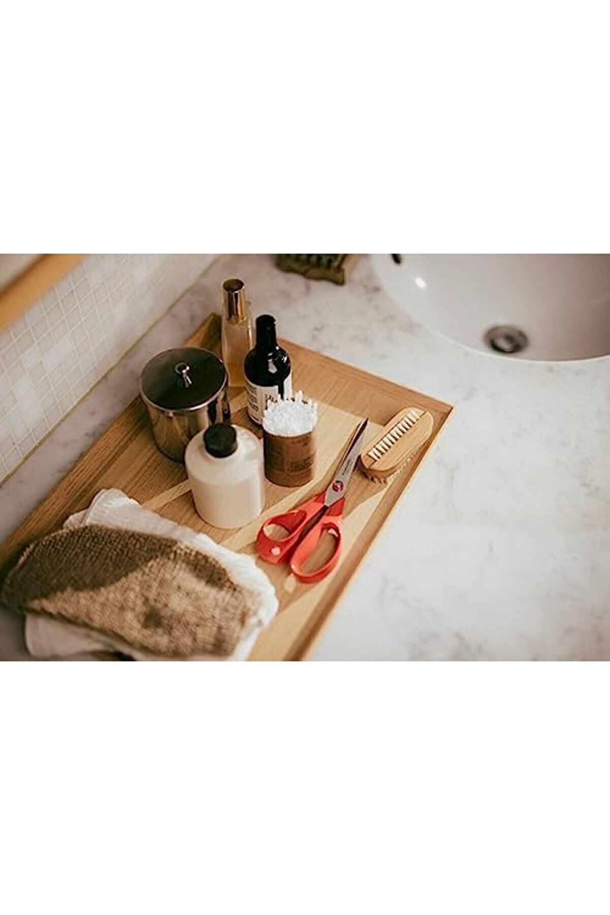 Jptrshop Evrensel Makas Solaklar İçi̇n, Toplam Uzunluk 21 Cm, Paslanmaz Çeli̇k Bıçaklar/Plasti̇k S