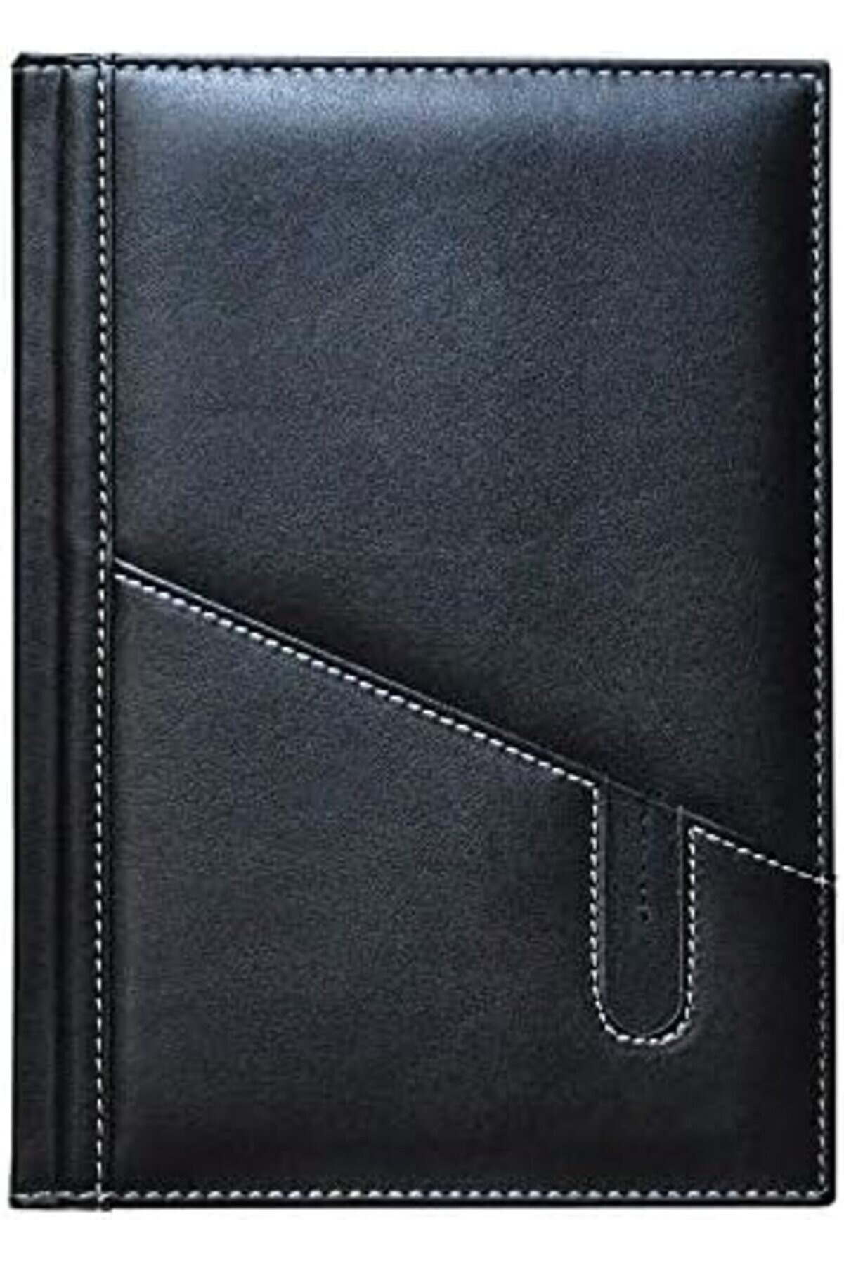 Lvnshop 5461 Ajanda/Defter Tari̇hsi̇z 17 X 24 &Ccedil;i̇zgi̇li̇ 160 Yaprak Ivory Kağıt Telefon Kılıflı, Si̇yah 2