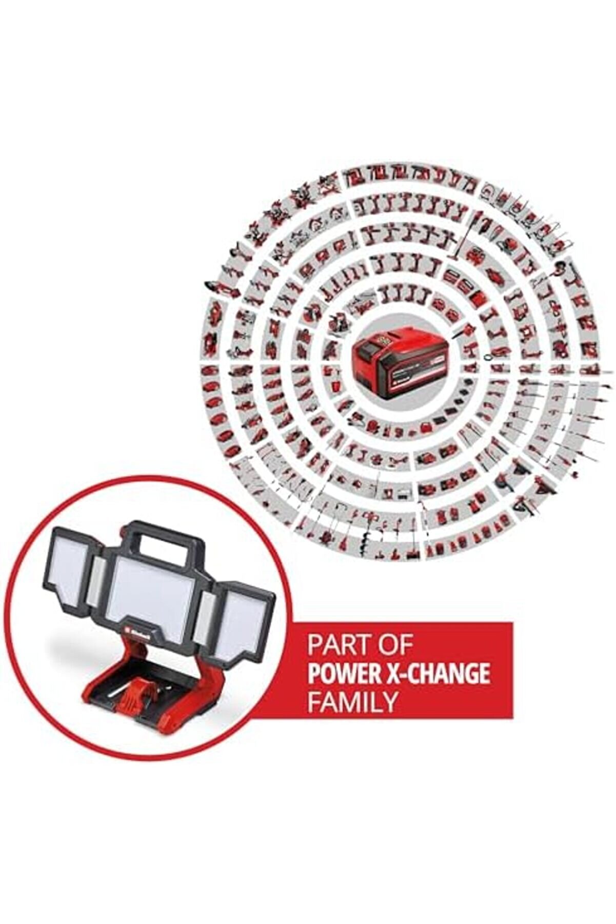 Tknszrshop Tp-Cl 18/3000 Li̇ Set - Solo, Akülü Projektör (Tri̇pod Takılabi̇li̇r) (Akü Ve Şarj Ci̇ha