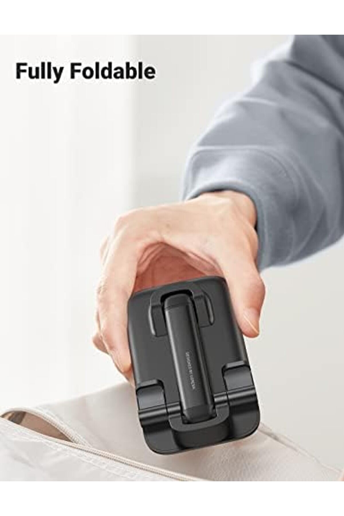 Modaflux Katlanabi̇li̇r Telefon Tutacağı İle Uyumlu (Si̇yah) Polynova 395519