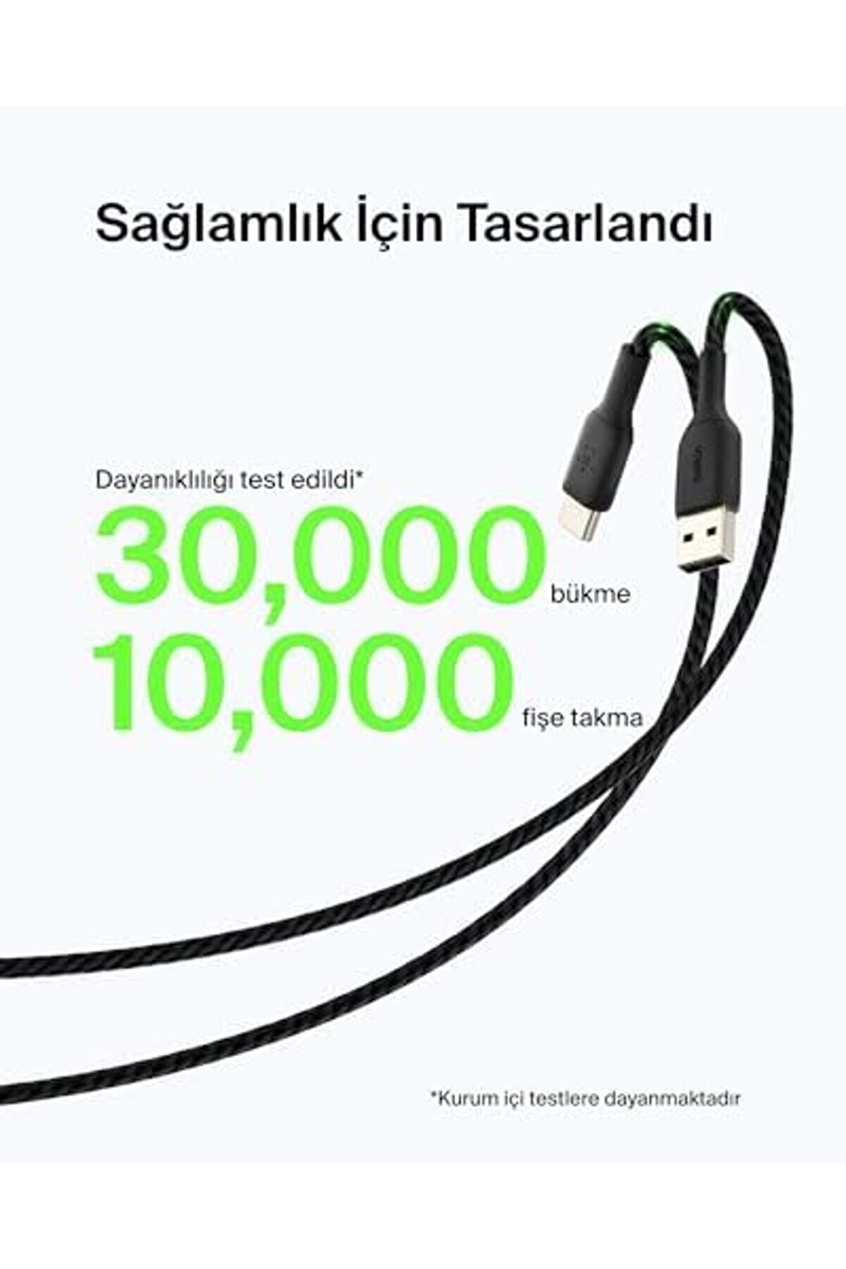 Goldtrack Boost Şarj Örgülü Usb-C Kablosu 3 M, Si̇yah Goldbeam 995340