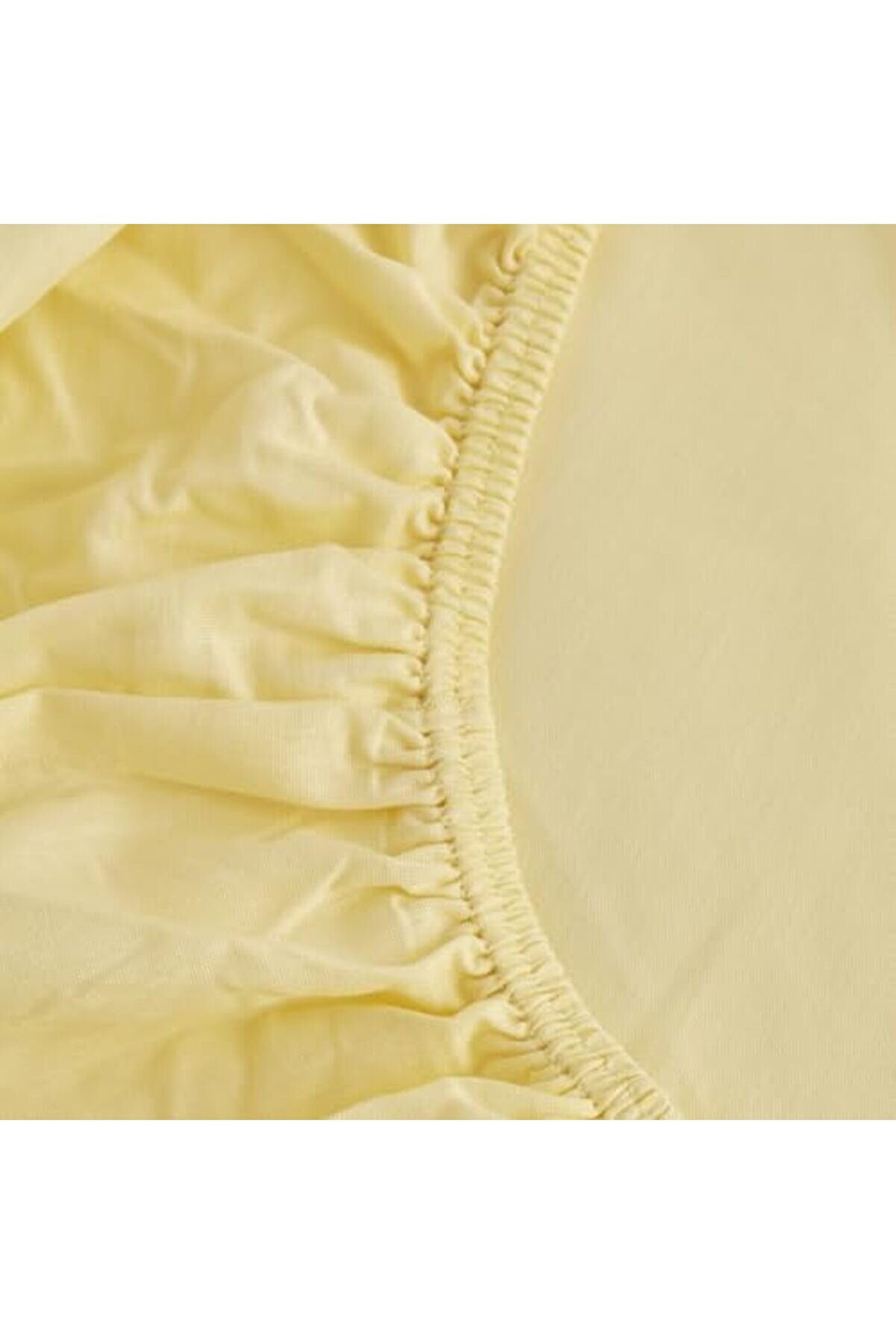 Oskyshopc Fi̇tted Tek Ki̇şi̇li̇k Çarşaf Sarı 100X200+30 Cm Newdesi̇ng 842385