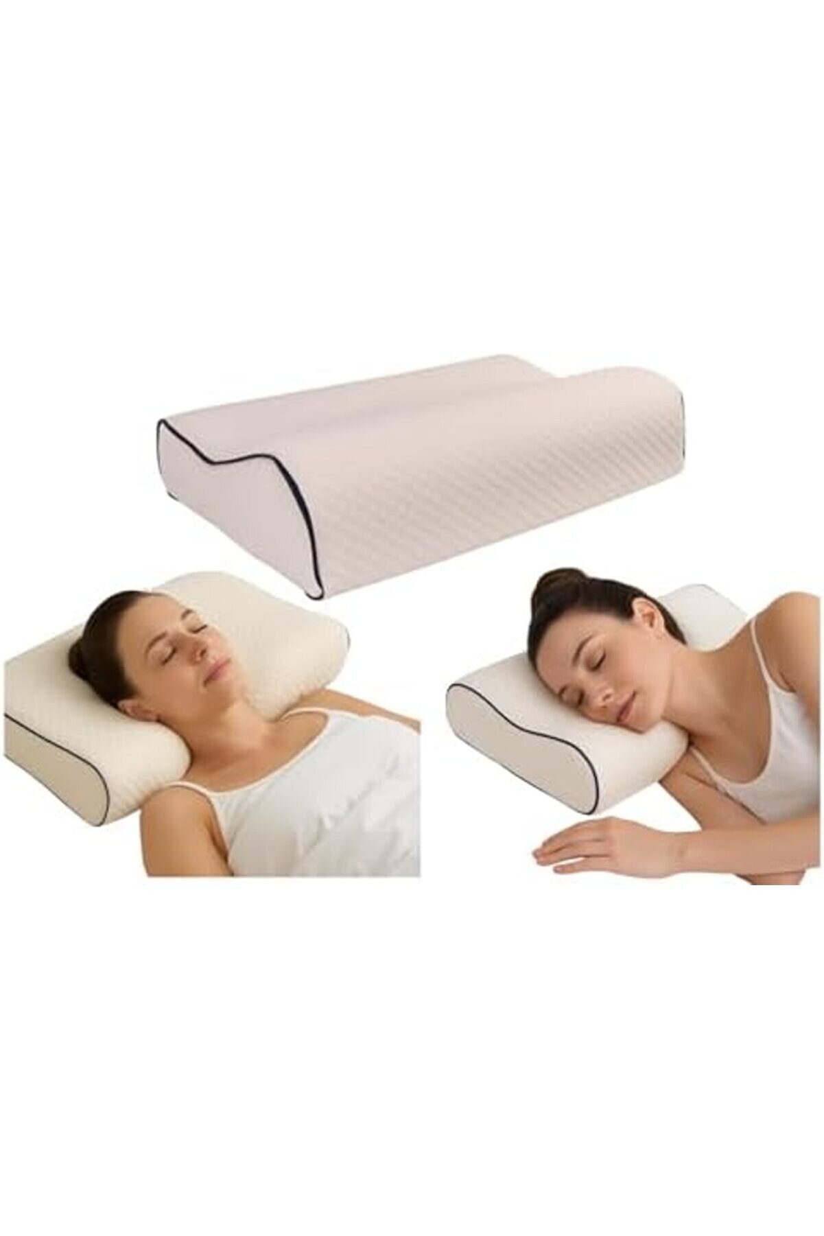 Snshop Boyun Destekli̇ Ortopedi̇k Yastık Yıkanabi̇li̇r Rahat Uyku Yastığı 467437