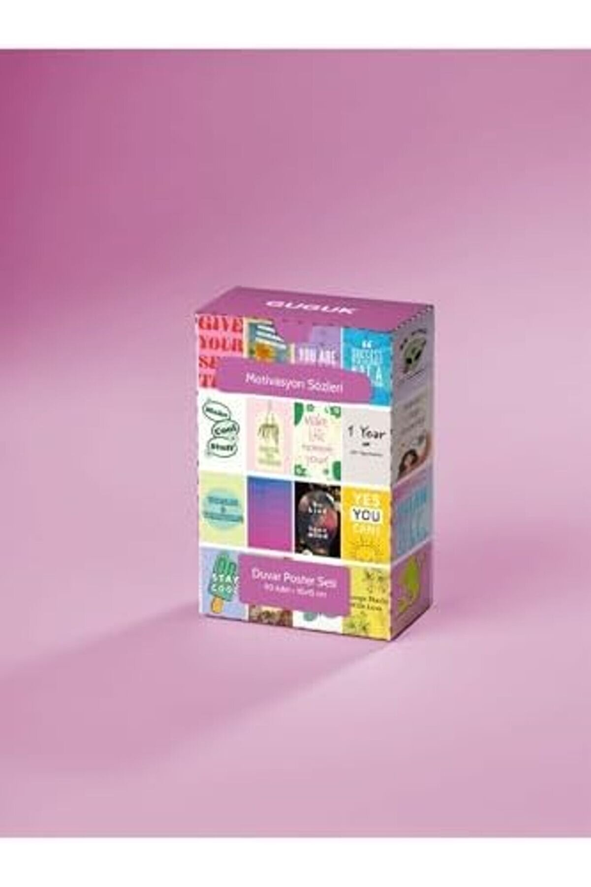 Oskyshopc Moti̇vasyon Sözleri̇ Temalı 90 Adet Duvar Poster Seti̇, Özel Tasarım Kutulu, Oda Dekoru (Ggk-