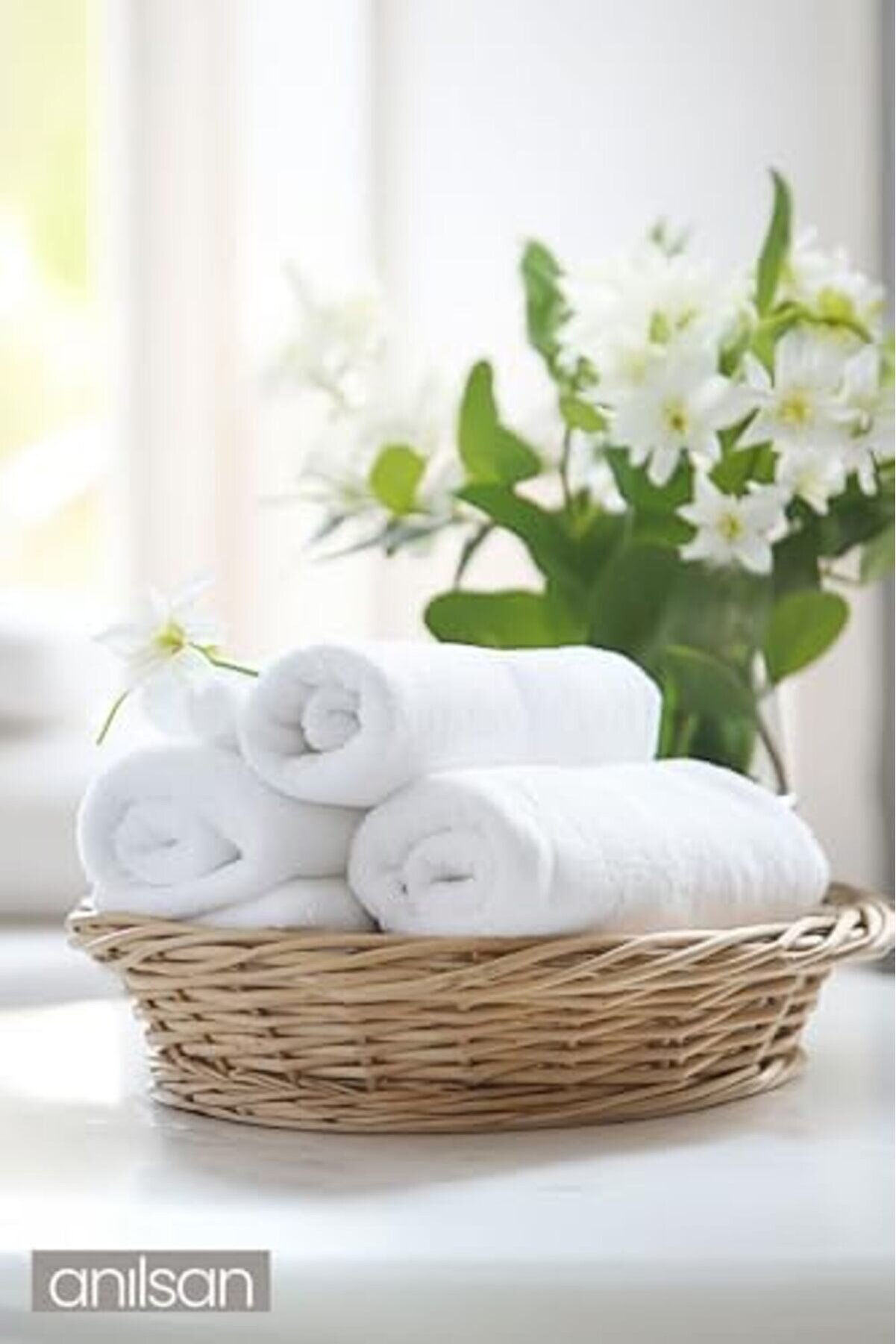 Sellbuyst 6 Lı Beyaz El Havlusu - 50X90 Cm, 225 Gr,%100 Pamuk, Spa Ve Otel Havlusu, Günlük Kullan