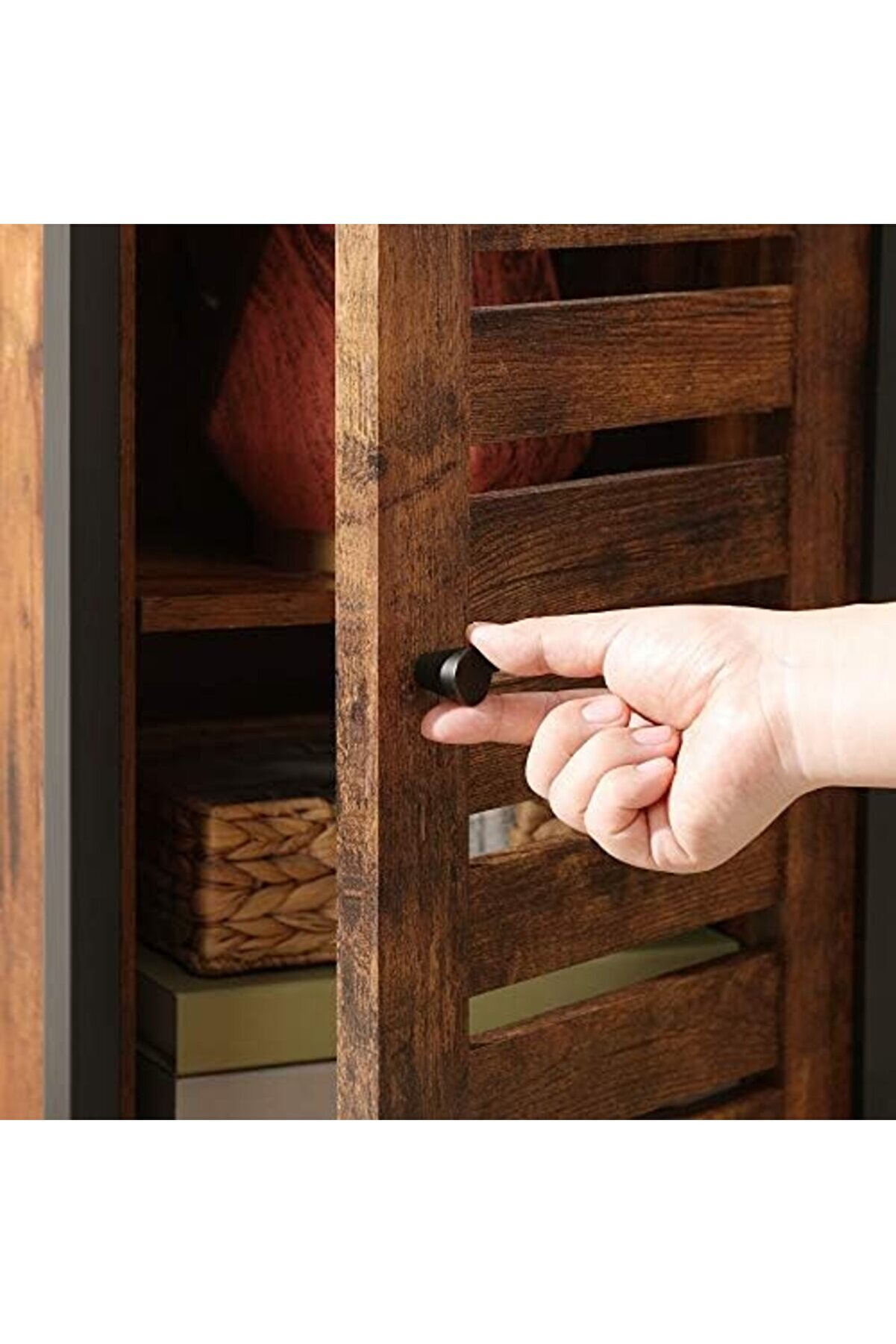 Aclyashop Yan Dolap, Komodi̇n, Sağlam, 2 Açık Raflı Komodi̇n, Endüstri̇yel Tasarım Komodi̇n, Oturma Odas