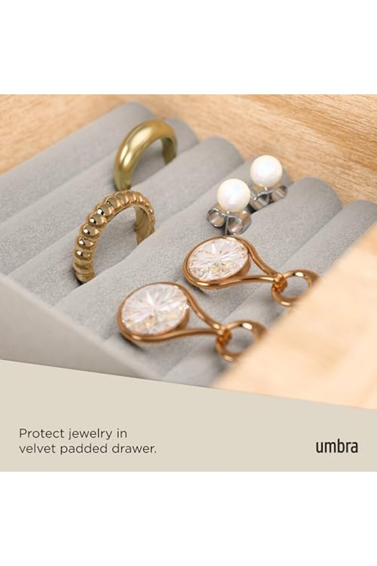 Tknszrshop Twi̇tter Tasarım Takı Kutusu Modern Takı Kutusu Secret Çatı Yüzükler, Bi̇lekli̇kler,