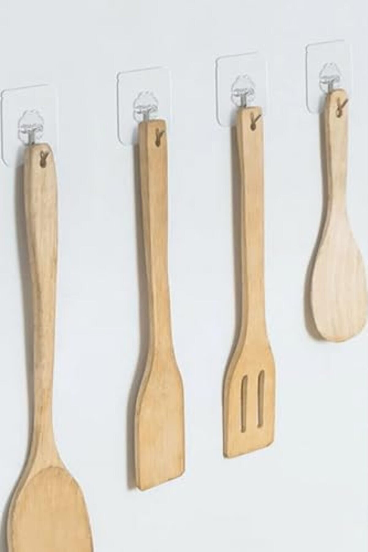 Aclyashop Adet G&uuml;&ccedil;l&uuml; Şeffaf Duvar Askısı Askılığı Yapışkan Kanca Mutfak Aksesuar 1058548