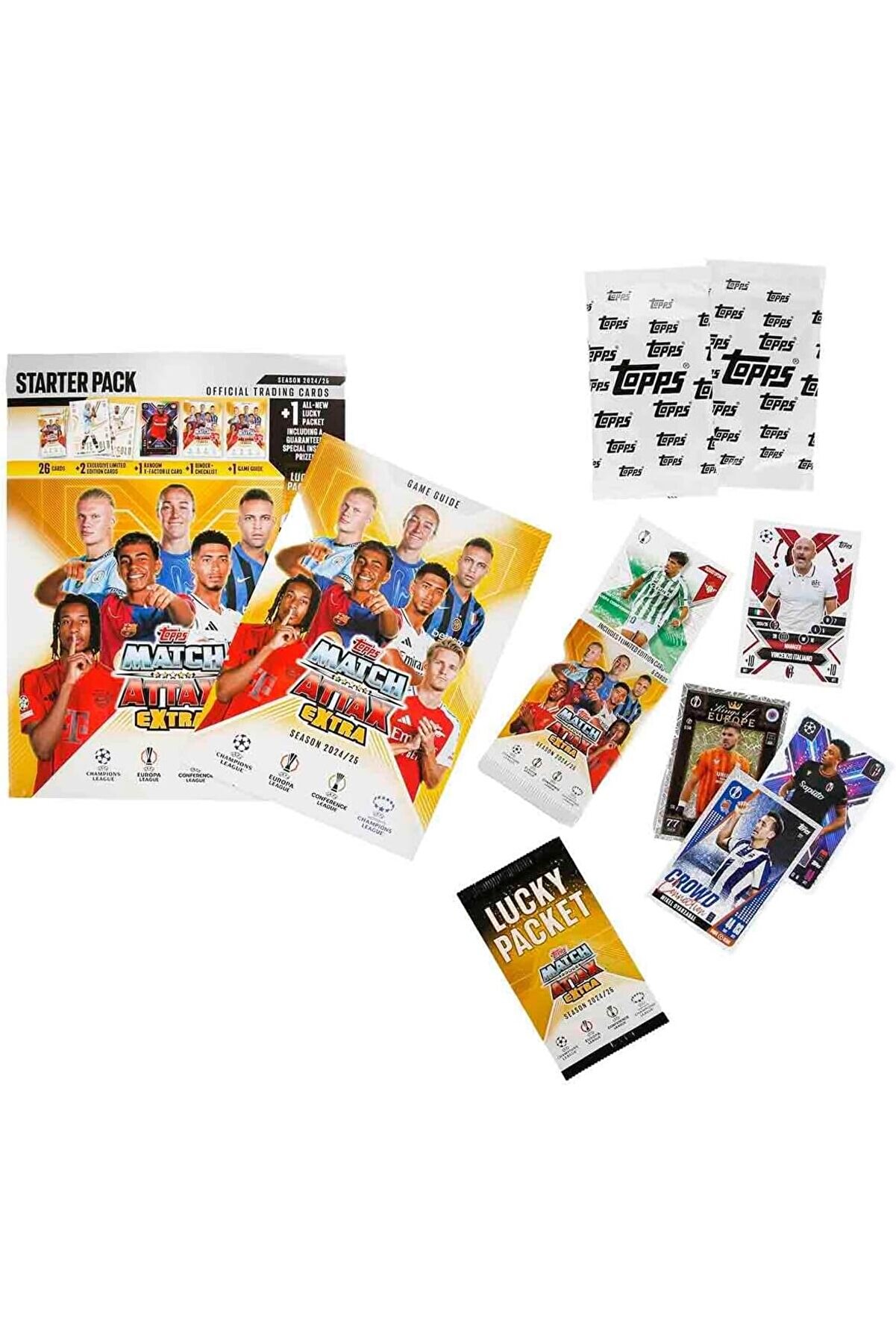 STOREMAX trendymr Match Attax Extra 24/25 Extra Special Starter Pack (Album, 29 Cards + 3 LE Kartı Dahil!) L