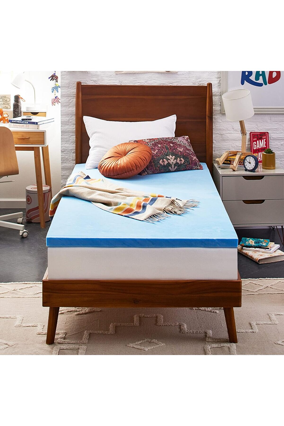 STOREMAX snShop Innovations 5,08 cm Jel Hafızalı K&ouml;p&uuml;k Yatak &Uuml;st&uuml; &Ccedil;ift XL, ABD'de &Uuml;retilmiştir 5 Yı