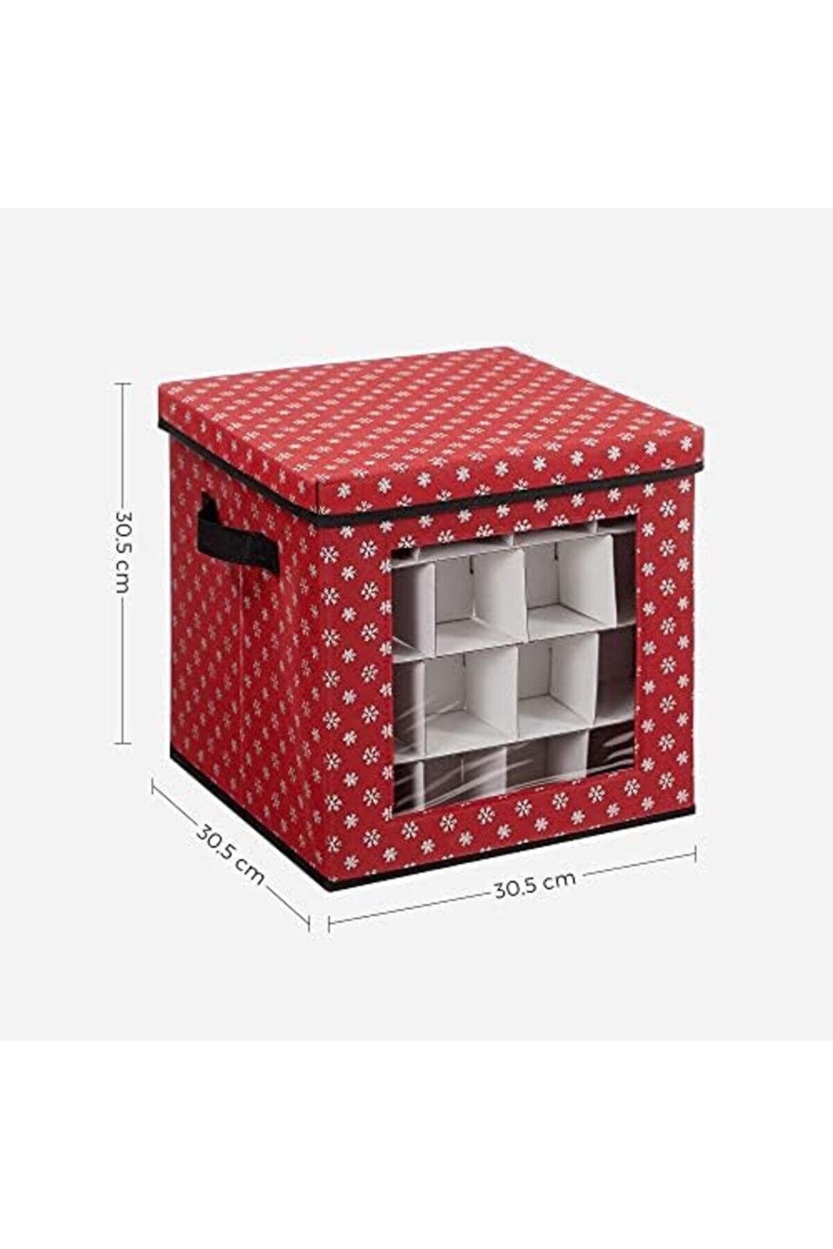 Lvnshop Saklama Kutuları, 3 L&uuml; Set, Katlanır Kutular, Kutu Başına 64 K&uuml;&ccedil;&uuml;k B&ouml;lme, Esnek Ayırma Duvar