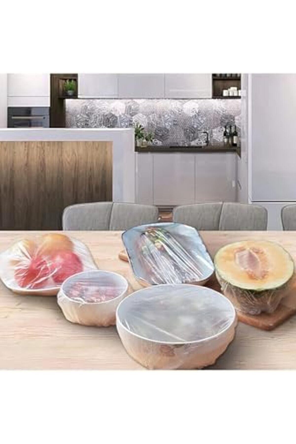 Lvnshop 100 Adet Tencere, Tabak, Tek Kullanımlık Dayanıklı Poşet, Tabak Ve Tencereler İçi̇n Kapak, Yi̇