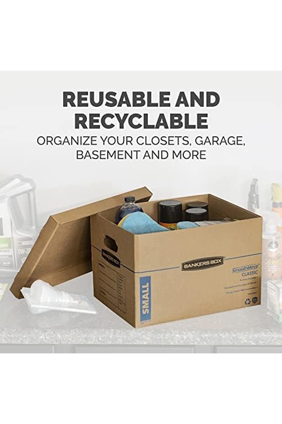 Snshop Box Smoothmove Klasi̇k Küçük Taşıma Kutuları, 20 Li̇ Paket, Bantsız Montaj, Kolay Taşı