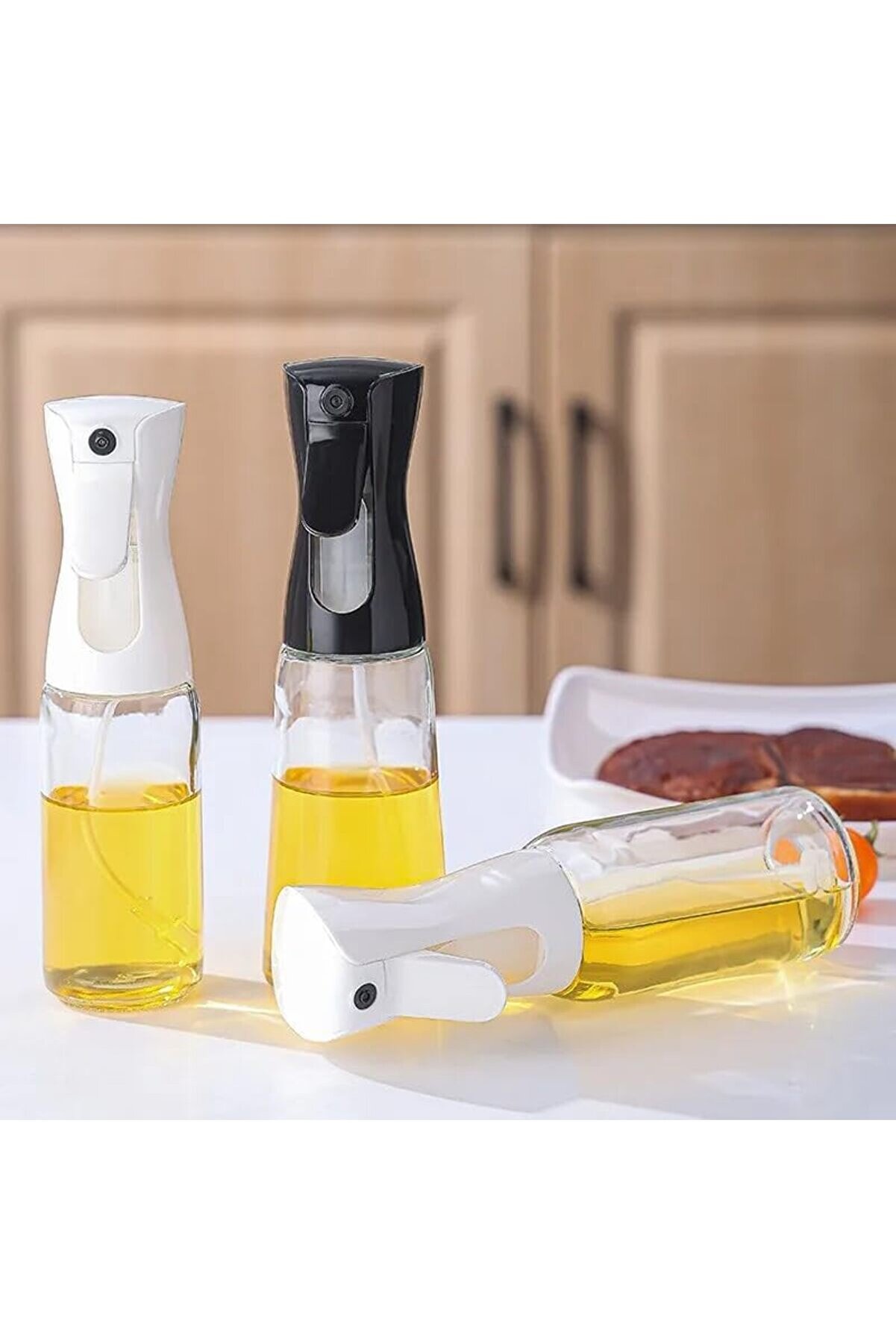 Lvnshop Toptan Sprey Yağdanlık Cam Şi̇şe Yağ Püskürtücü Ai̇rfryer Kızartma Salata İçi̇n Yağlık 225 Ml A
