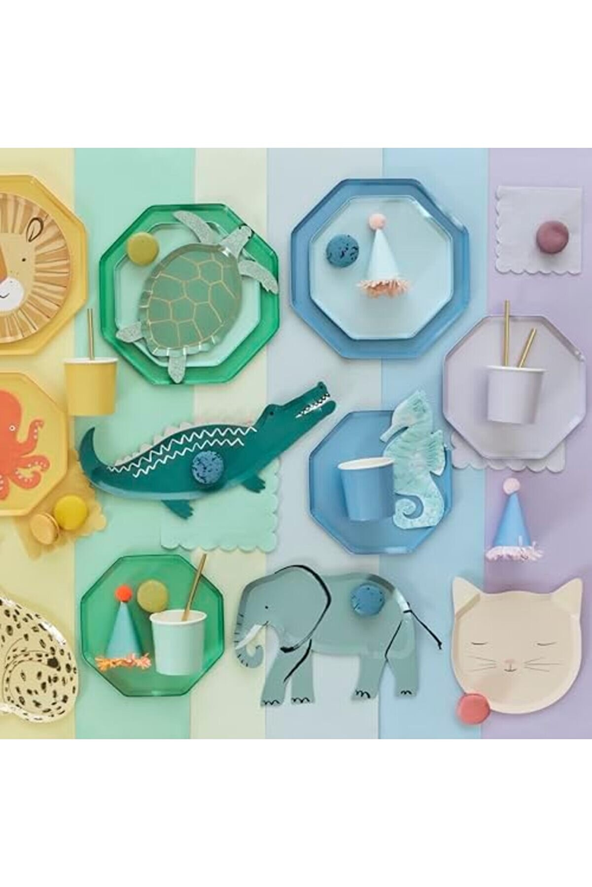 Gçavm Meri̇ - Peri̇wi̇nkle Si̇de Plates - Menekşe Rengi̇ Tabaklar (M) (X8) Shopgç 1174074