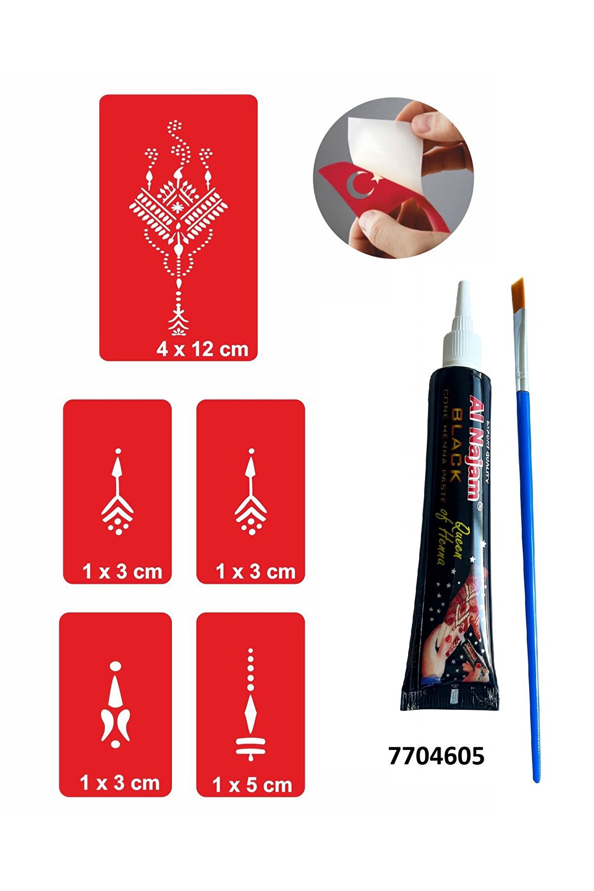 Ai̇rbrush Tattoo El Üstü Hi̇nt Kınası Ile Geçi̇ci̇ Dövme Yapma Seti̇