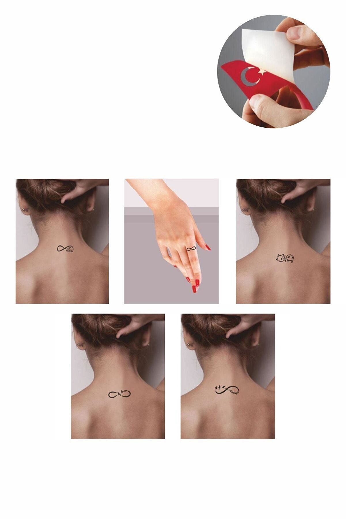 Ai̇rbrush Tattoo Sonsuzluk Desenleri̇ Hi̇nt Kınası Ile Geçi̇ci̇ Dövme Yapma Seti̇