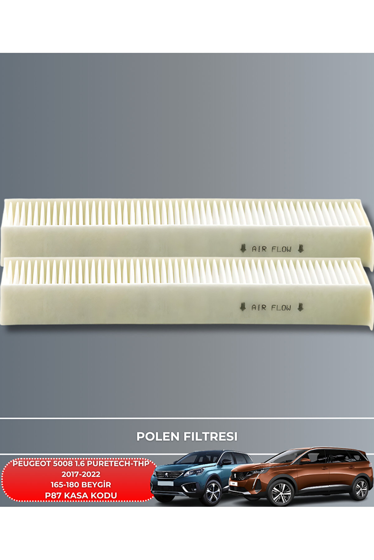 Peugeot 5008 1.6 Puretech 2017-2022 165-180 Beygi̇r Fi̇ltre Yag Bakım Seti̇