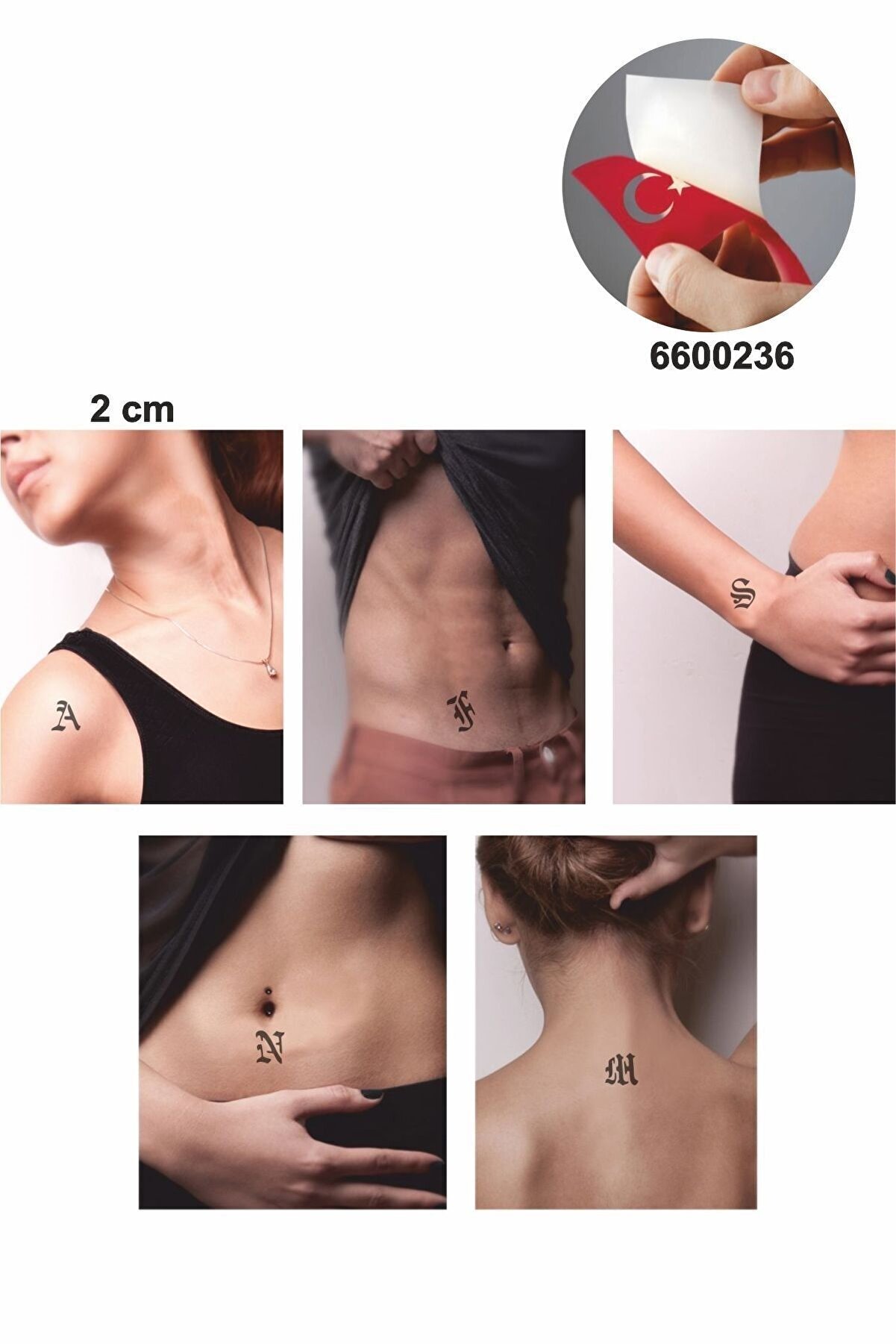 Golecha Kare Goti̇k Harfler Hi̇nt Kınası Ile Geçi̇ci̇ Dövme Yapma Seti̇