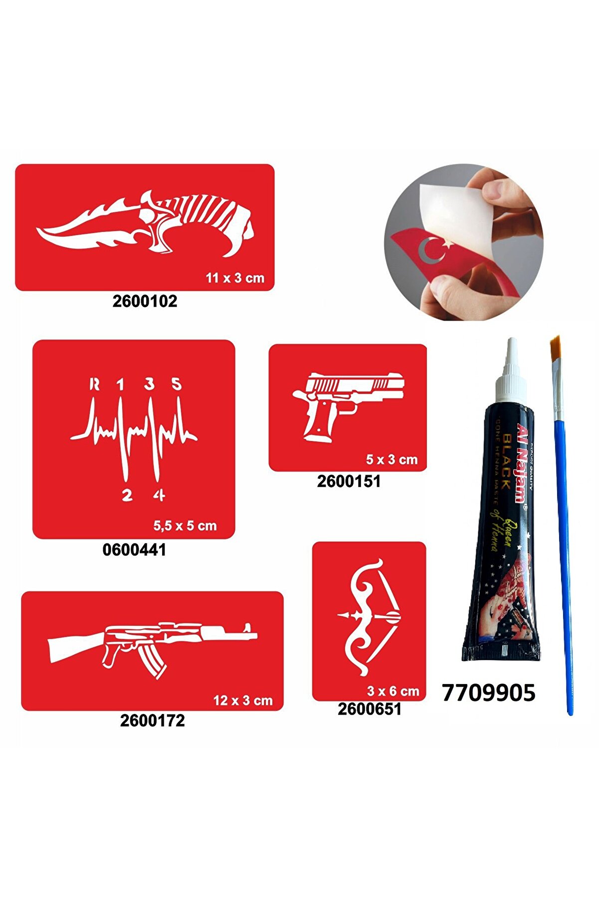 Ai̇rbrush Tattoo Vi̇tes Keleş Desenleri̇ Hi̇nt Kınası Ile Geçi̇ci̇ Dövme Yapma Seti̇