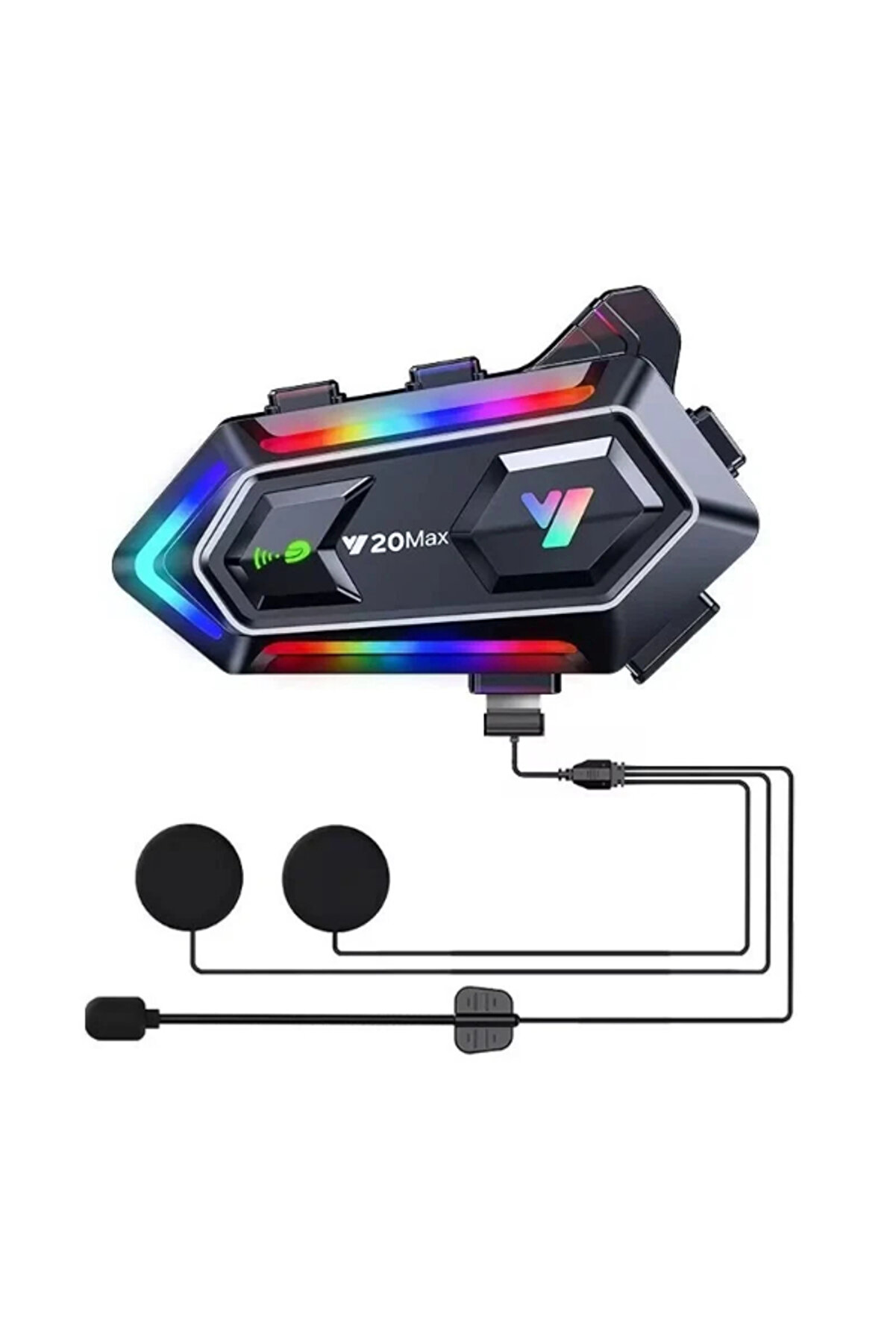 Ethab Ti̇caret Y20 Max Kablosuz Motosi̇klet Kask Intercom