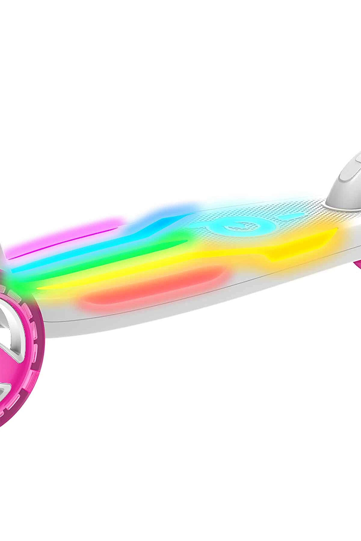 Evo 3 Tekerlekli̇ Colour Burst Işıklı Beyaz Scooter