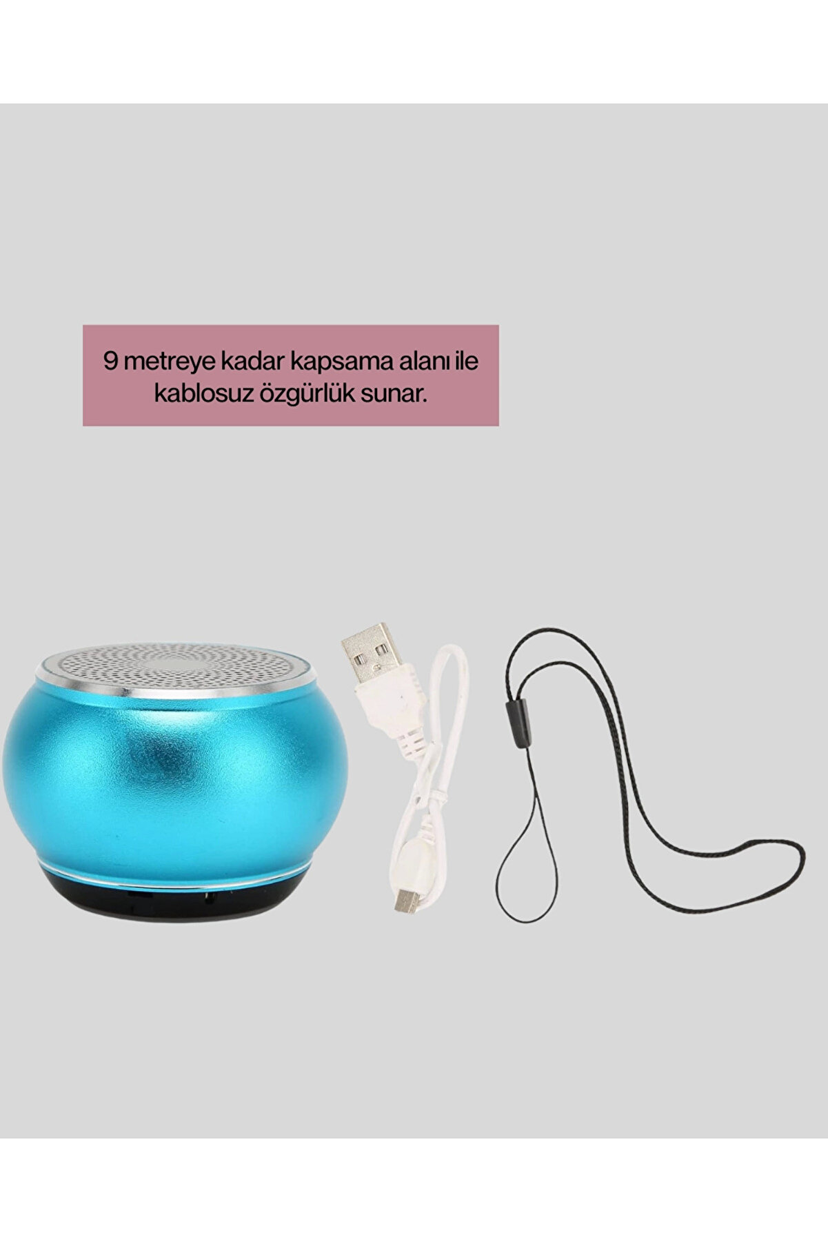 Mi̇ni̇ Bluetooth Speaker | Uzun Pi̇l Ömrü, Şık Ve Hafi̇f Tasarım
