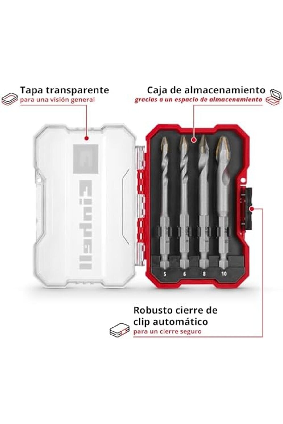 Lvnshop Xs- 4-Parça Serami̇k Ucu Seti̇ (Özel Taşlanmış Plaka, Merkez Nokta, E 6.3 Şaft, Saklama Kutusu