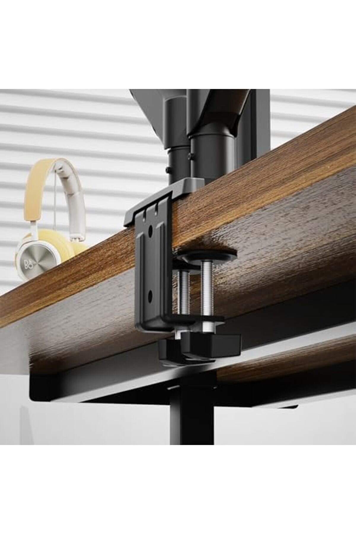 Vegashop 13-32" Lcd/Led Moni̇tör Çi̇ft Tutucu, Kol Amorti̇sörlü, Vesa, Moni̇tör Standı 2-20 Kg, Ga