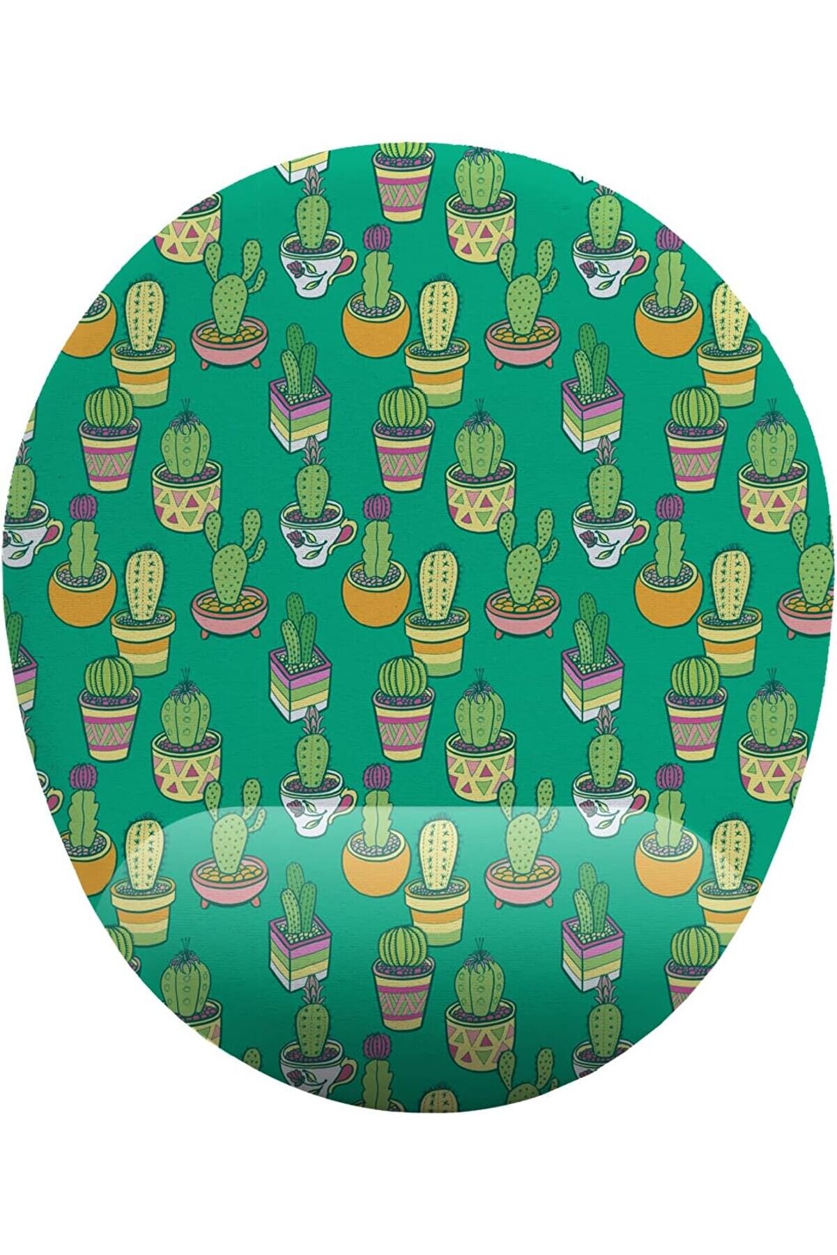 STOREMAX fikirler Kaktüs Yeşil Zemin Bilek Destekli Mouse Pad shop 1154065